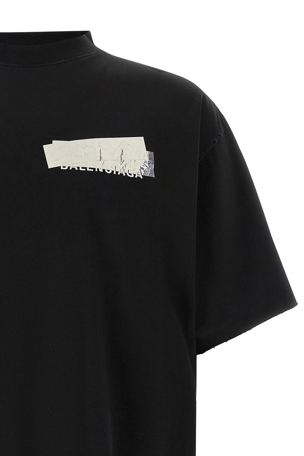 Balenciaga Silver Tape T-Shirt