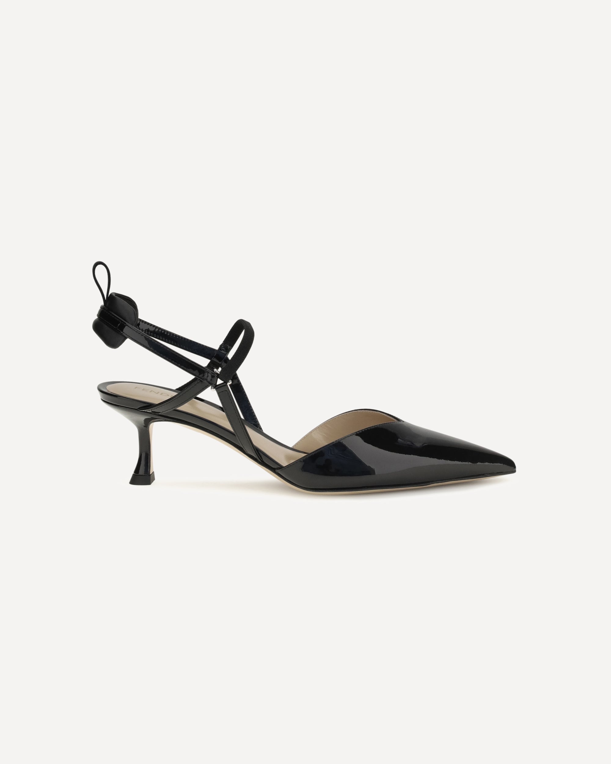 Fendi Patent Leather Colibrì Slingback Pumps