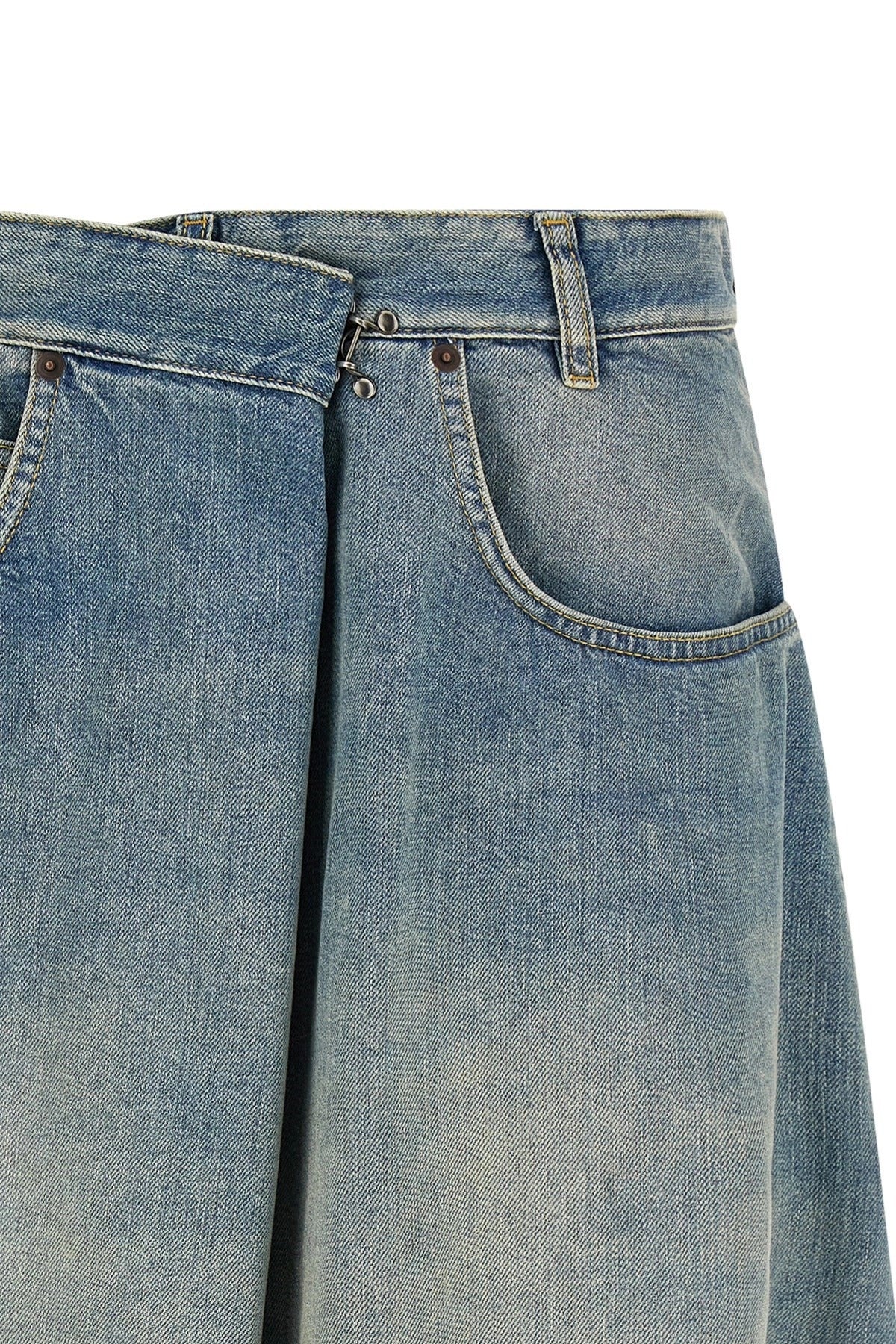Maison Margiela Denim Wrap Midi Skirt