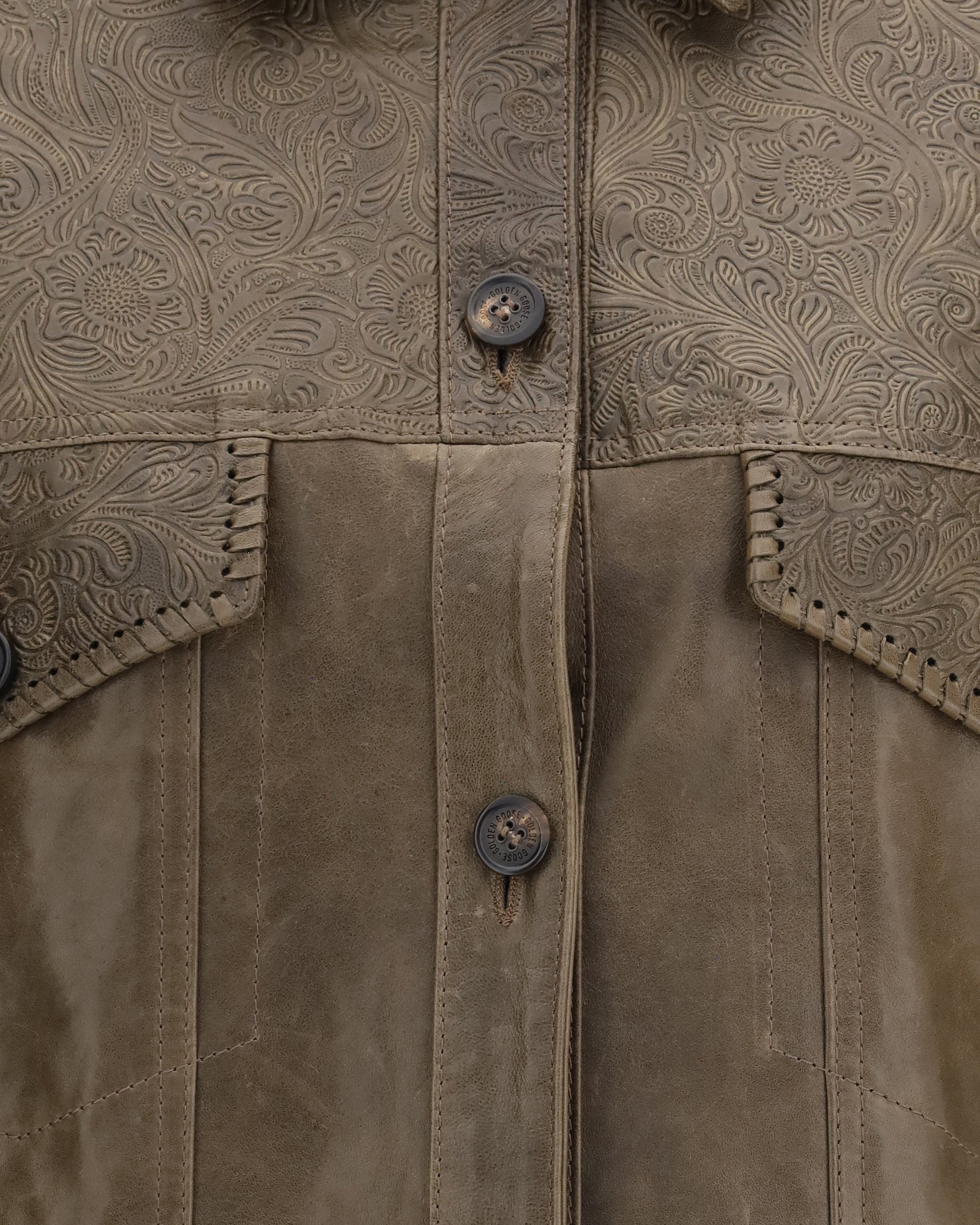 Golden Goose Babete Leather Jacket