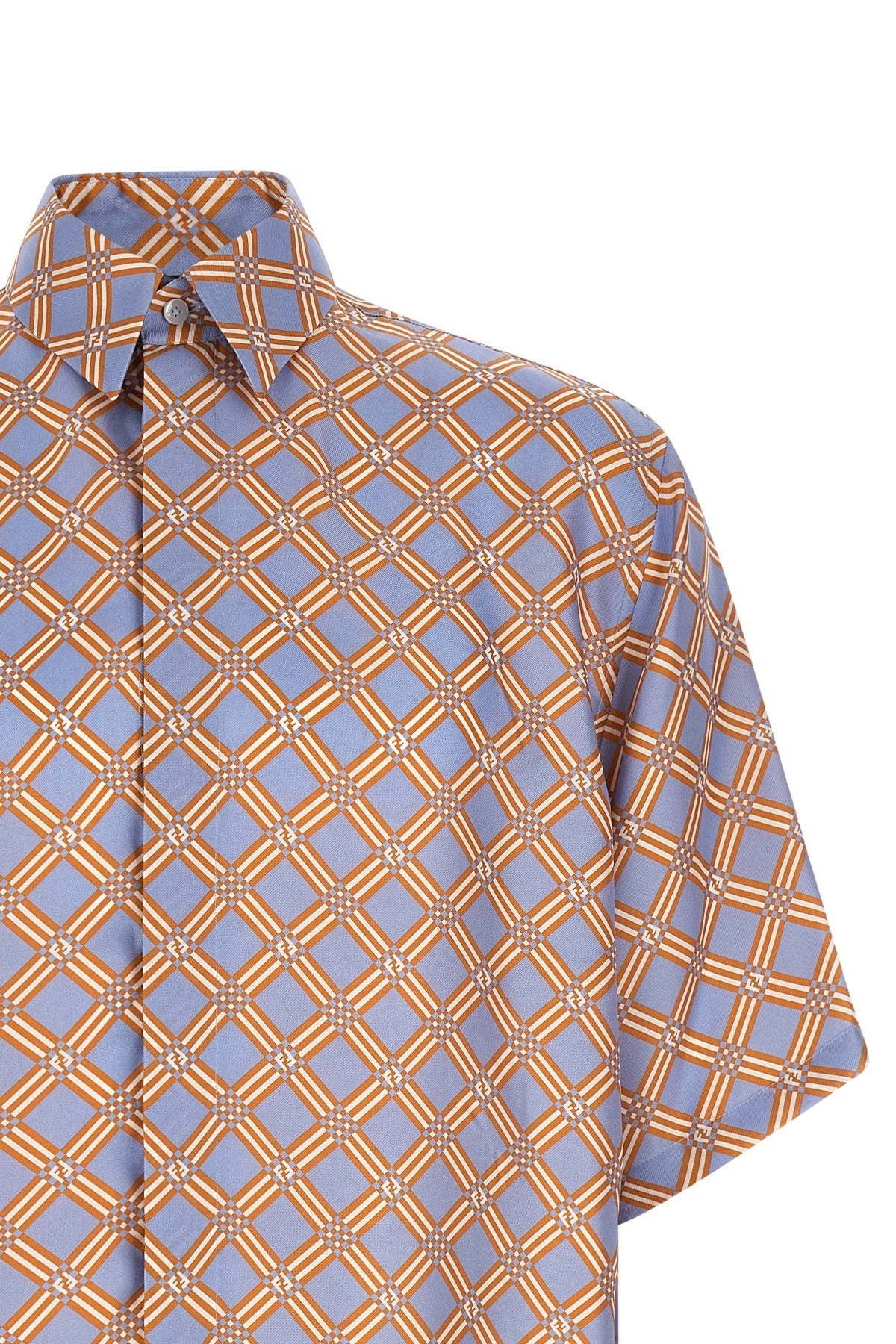 Fendi Net Print Silk Shirt