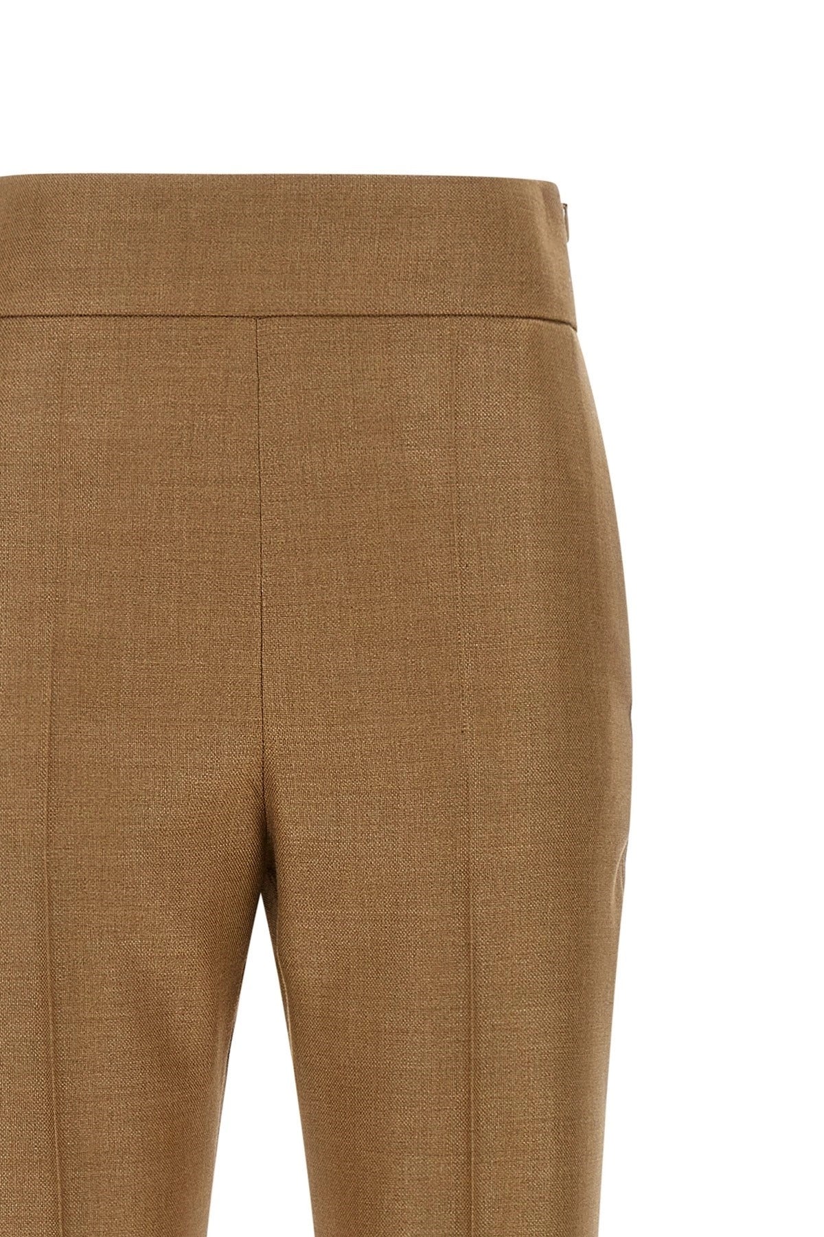 Valentino Garavani Textured 실크 울 팬츠