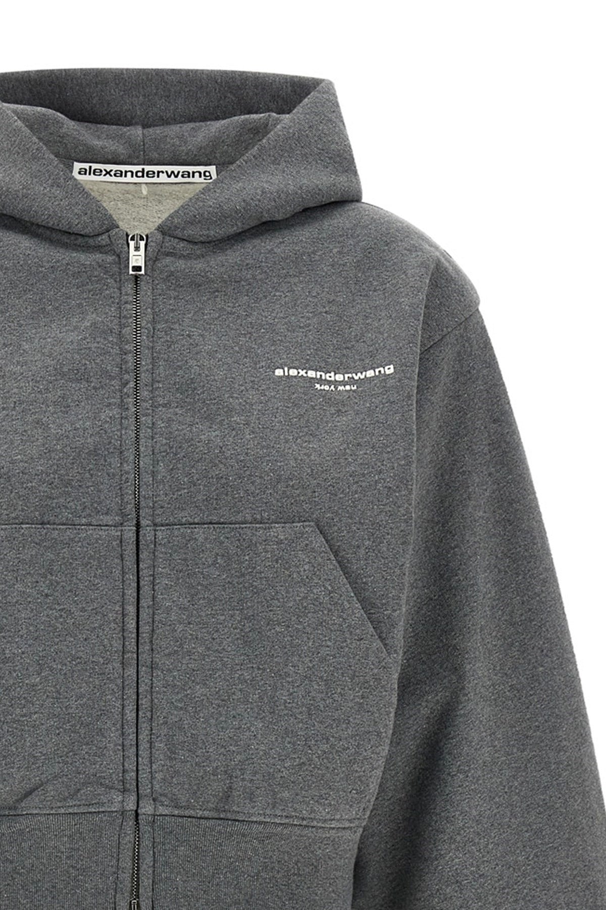 Alexander Wang Logo Zip-Up Sweatshirt