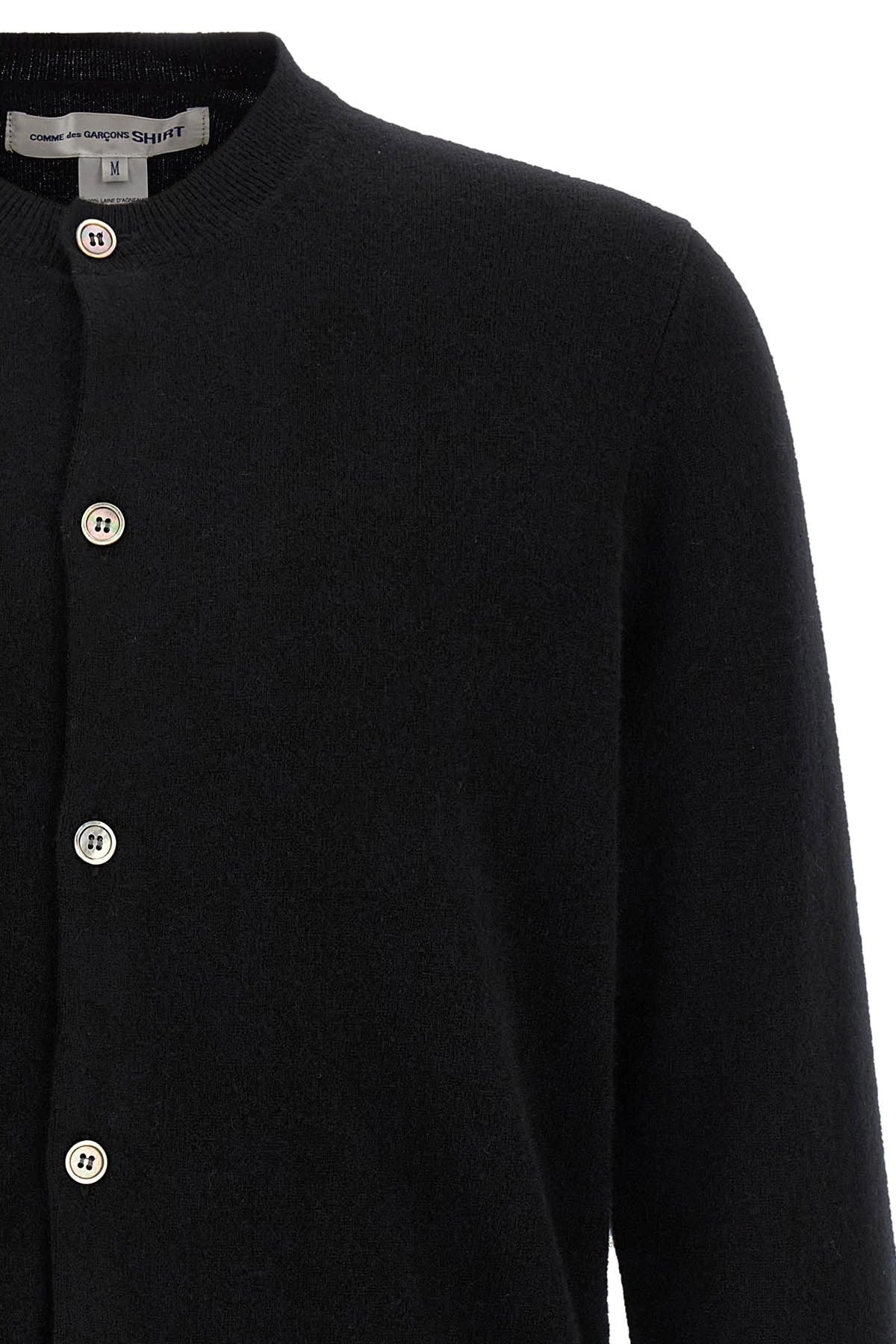 Comme Des Garçons Color-Block Detail Cardigan | Sendegaro