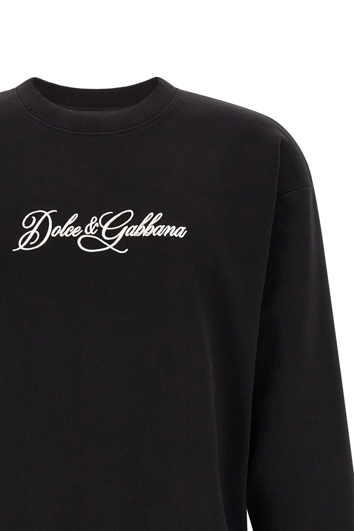 Dolce & Gabbana Logo Embroidery Crewneck Sweatshirt
