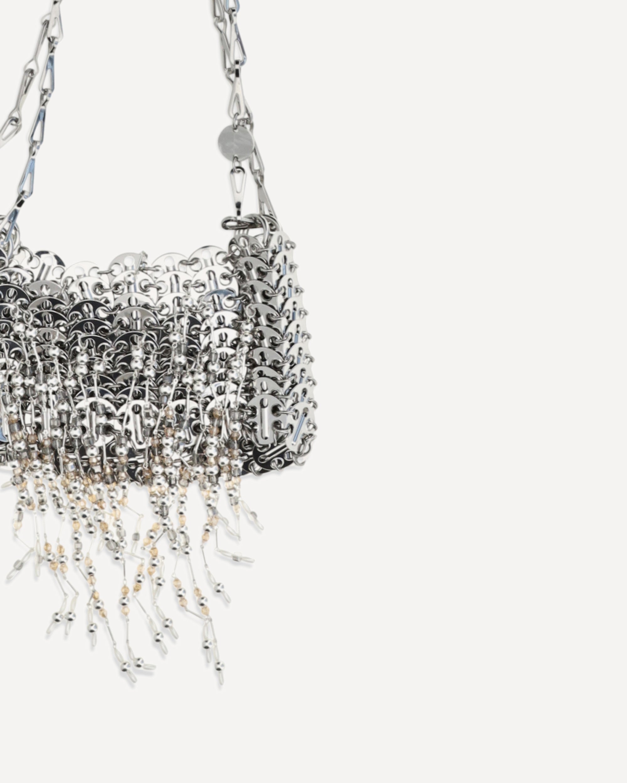 Rabanne Nano 1969 Pearl Fringe Shoulder Bag