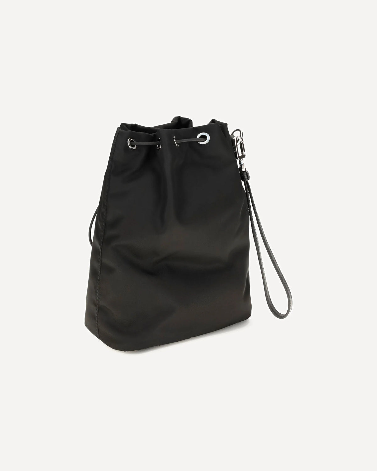 Prada Re-Nylon Saffiano Leather Bucket Bag
