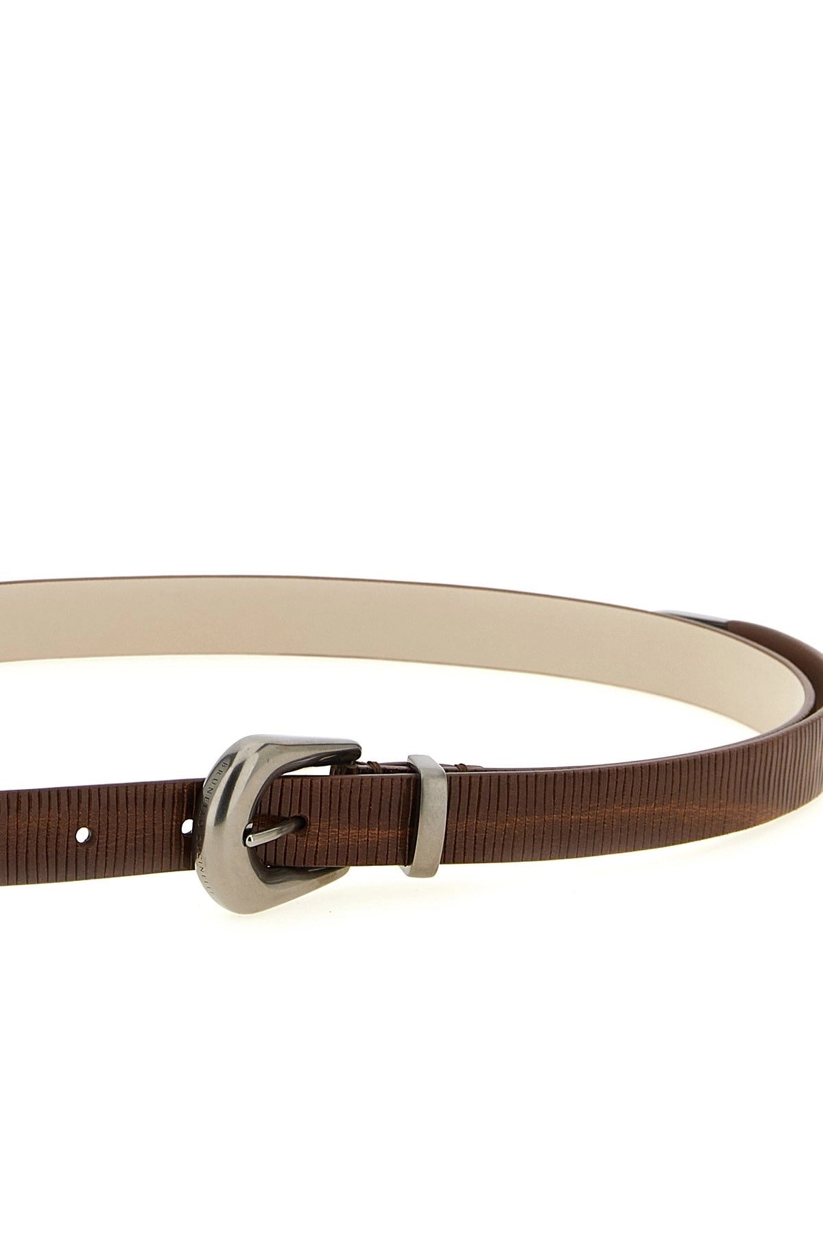 Brunello Cucinelli Carved Leather Belt