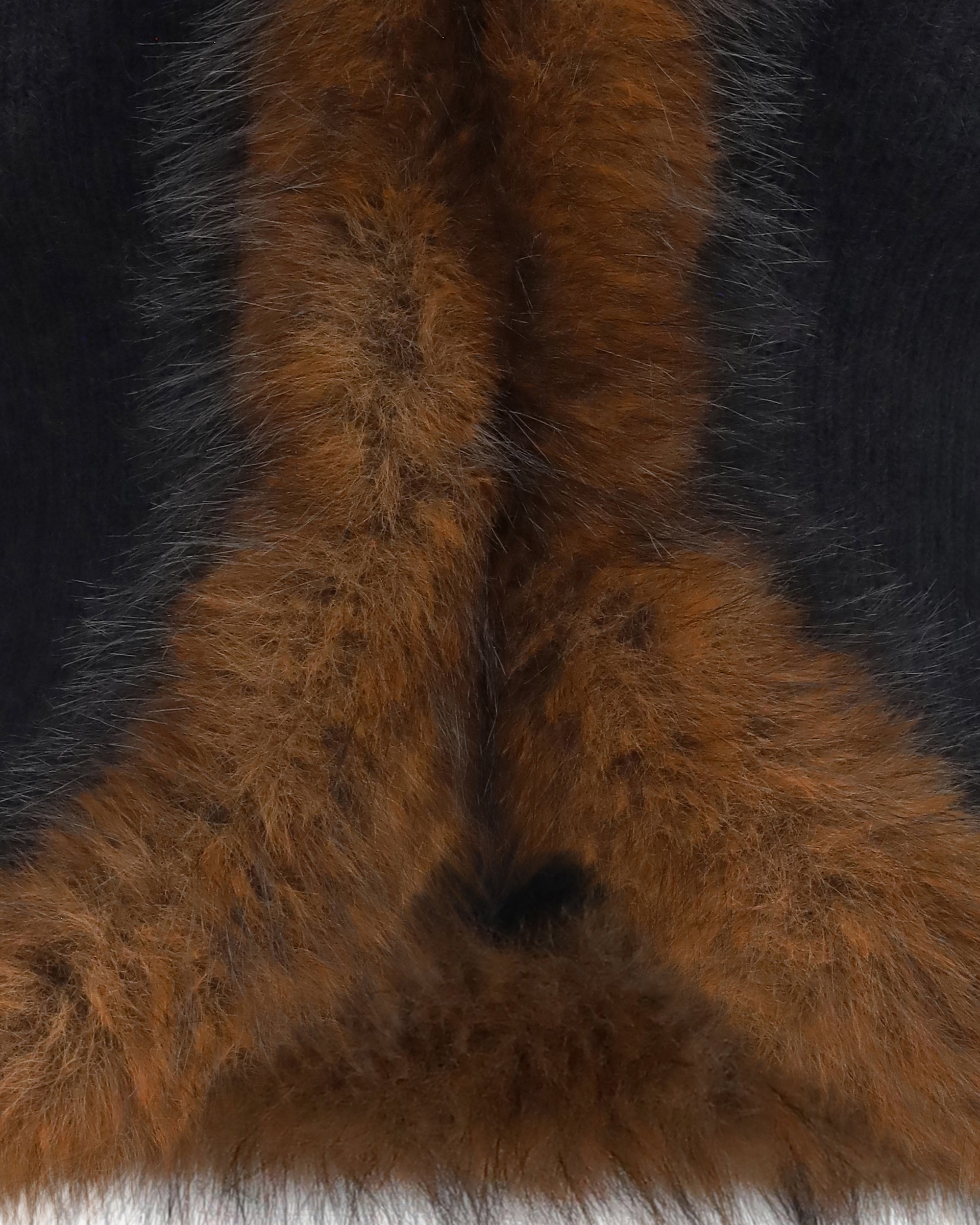 Self-Portrait Knit Faux Fur Cardigan