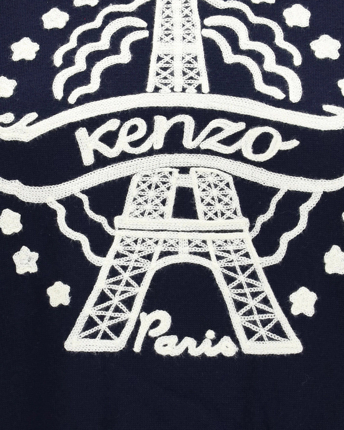 Kenzo Eiffel Tower Design Wool Hoodie