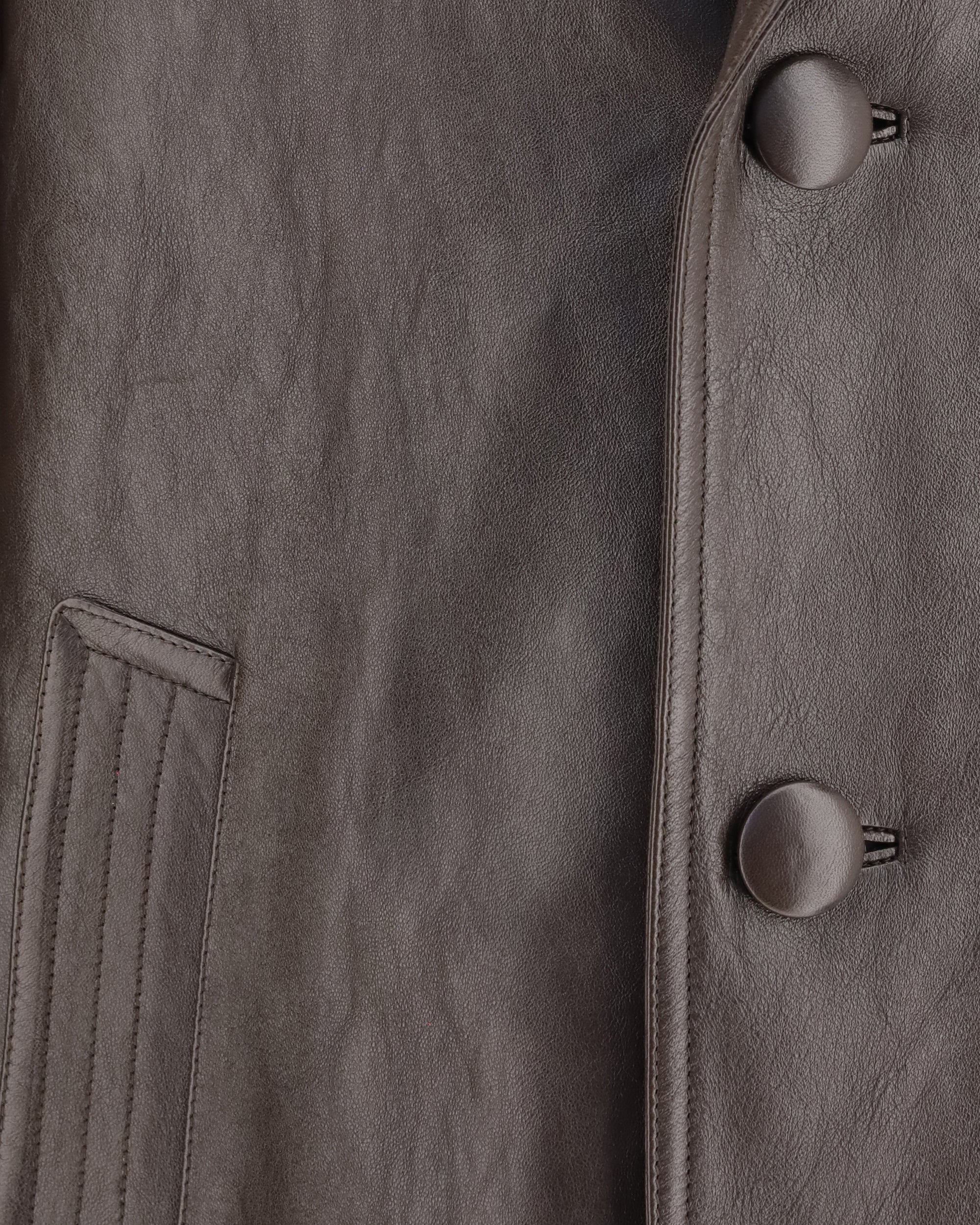 Prada Leather Caban Jacket