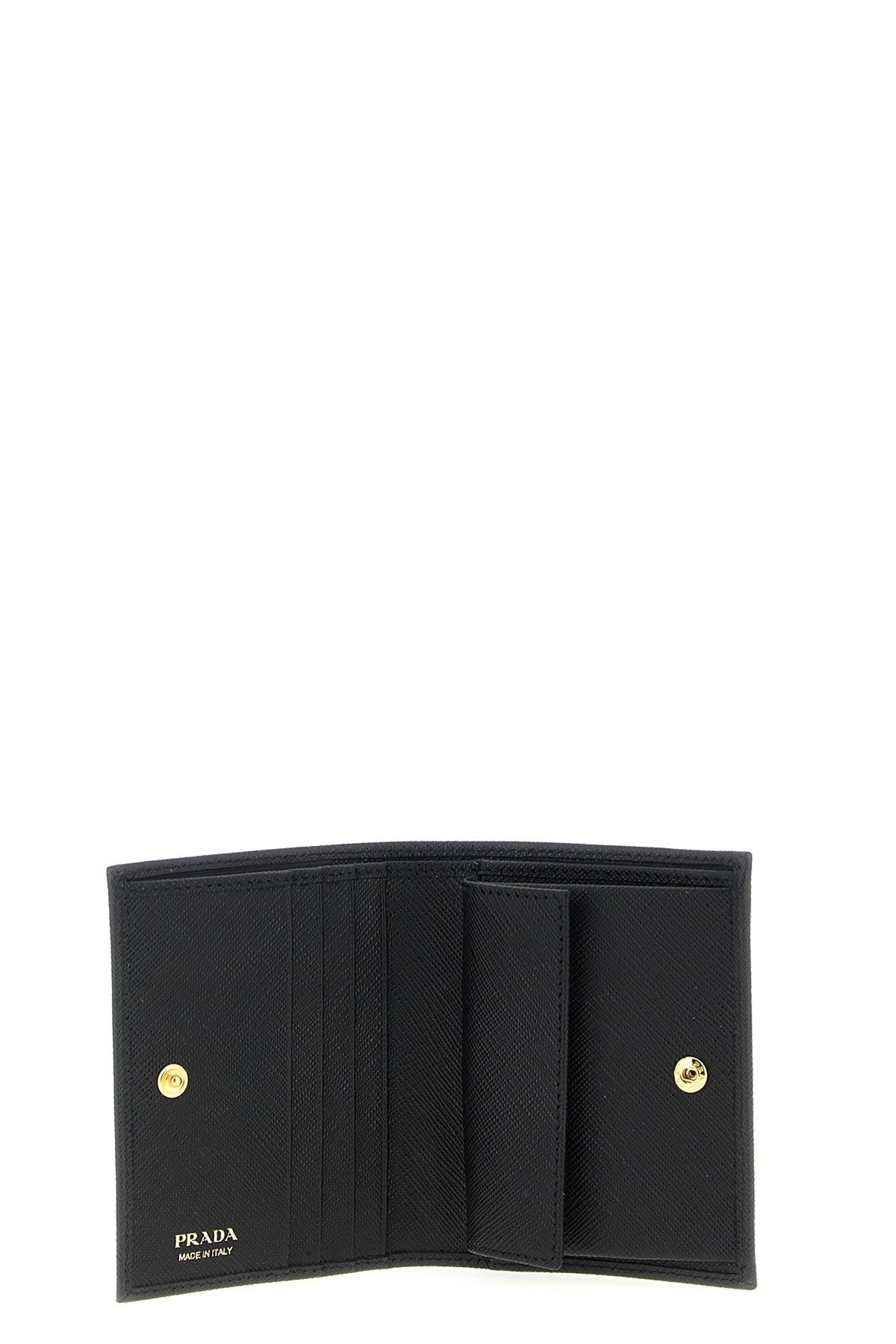 Prada Saffiano Triangle Logo Wallet