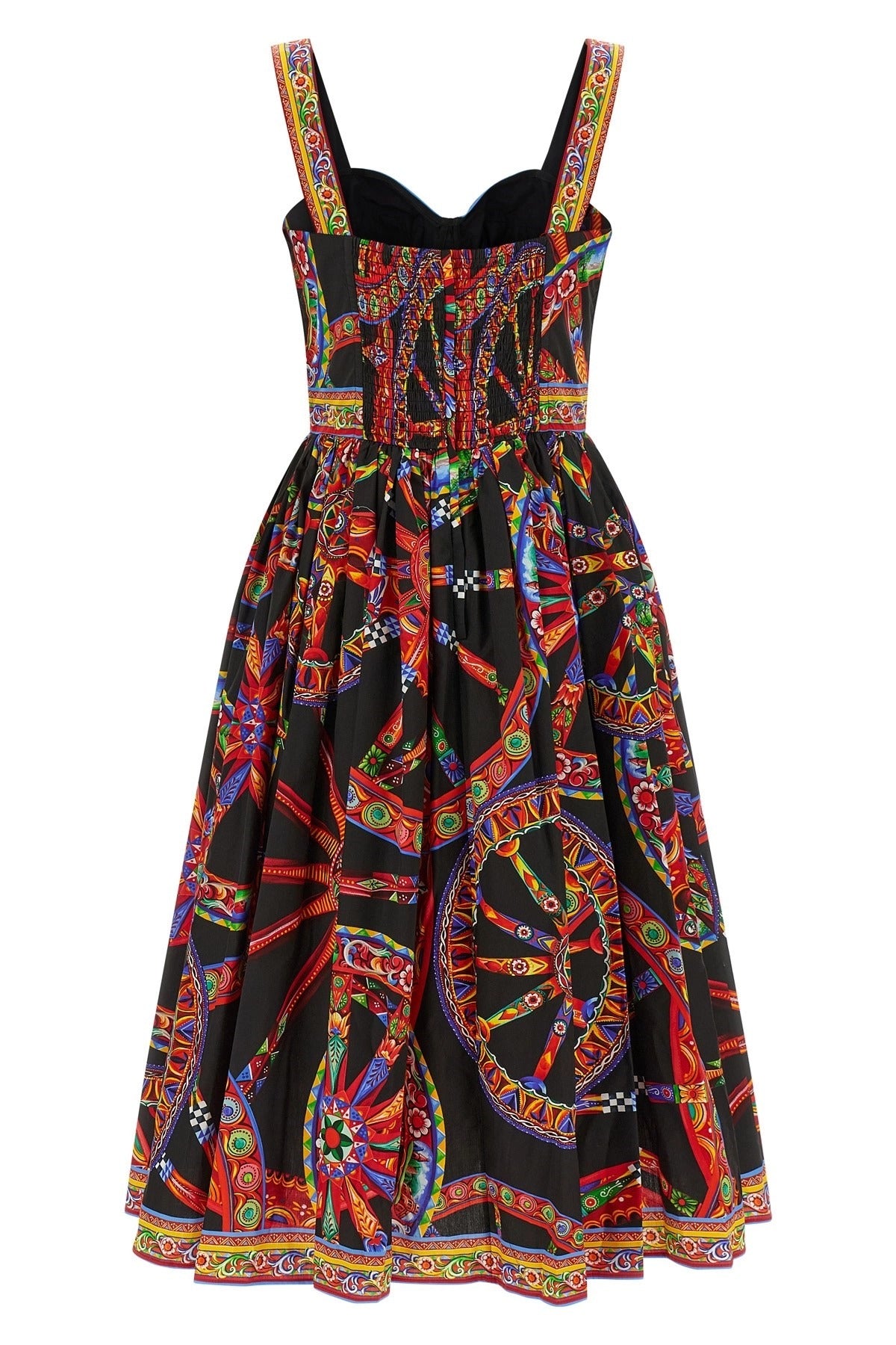 Dolce & Gabbana Carretto Print Midi Dress