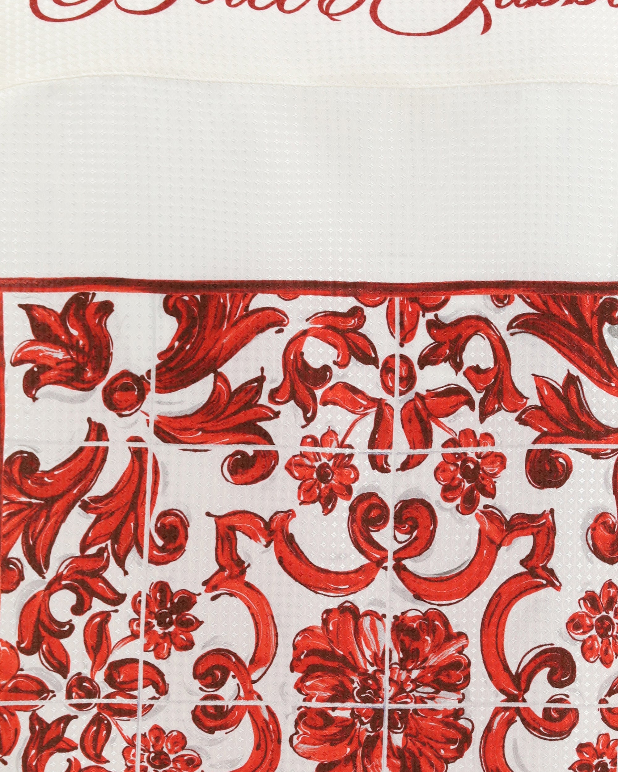 Dolce & Gabbana Hawaii Shirt In Jacquard Twill