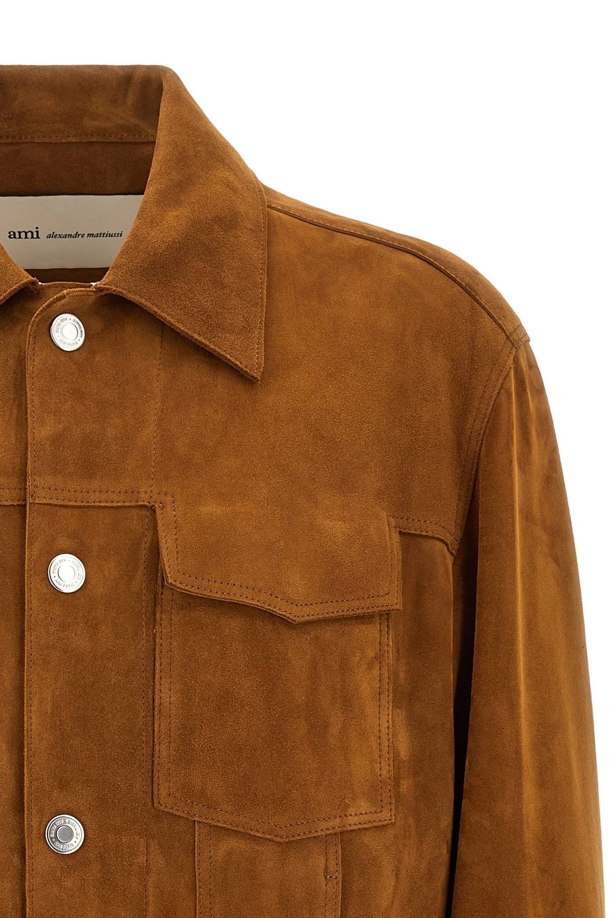 Ami Paris Suede Trucker Jacket