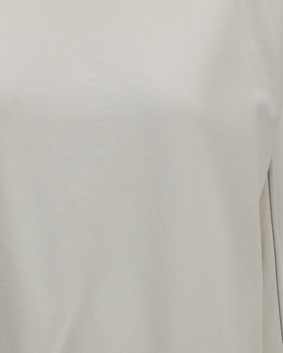 Brunello Cucinelli Crewneck Sweatshirt With Organza Sleeves