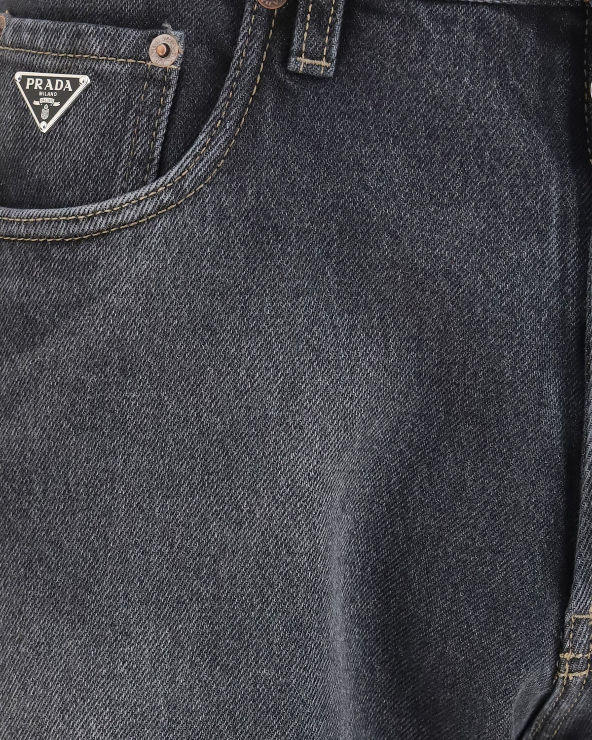 Prada Vintage Effect Denim Jeans