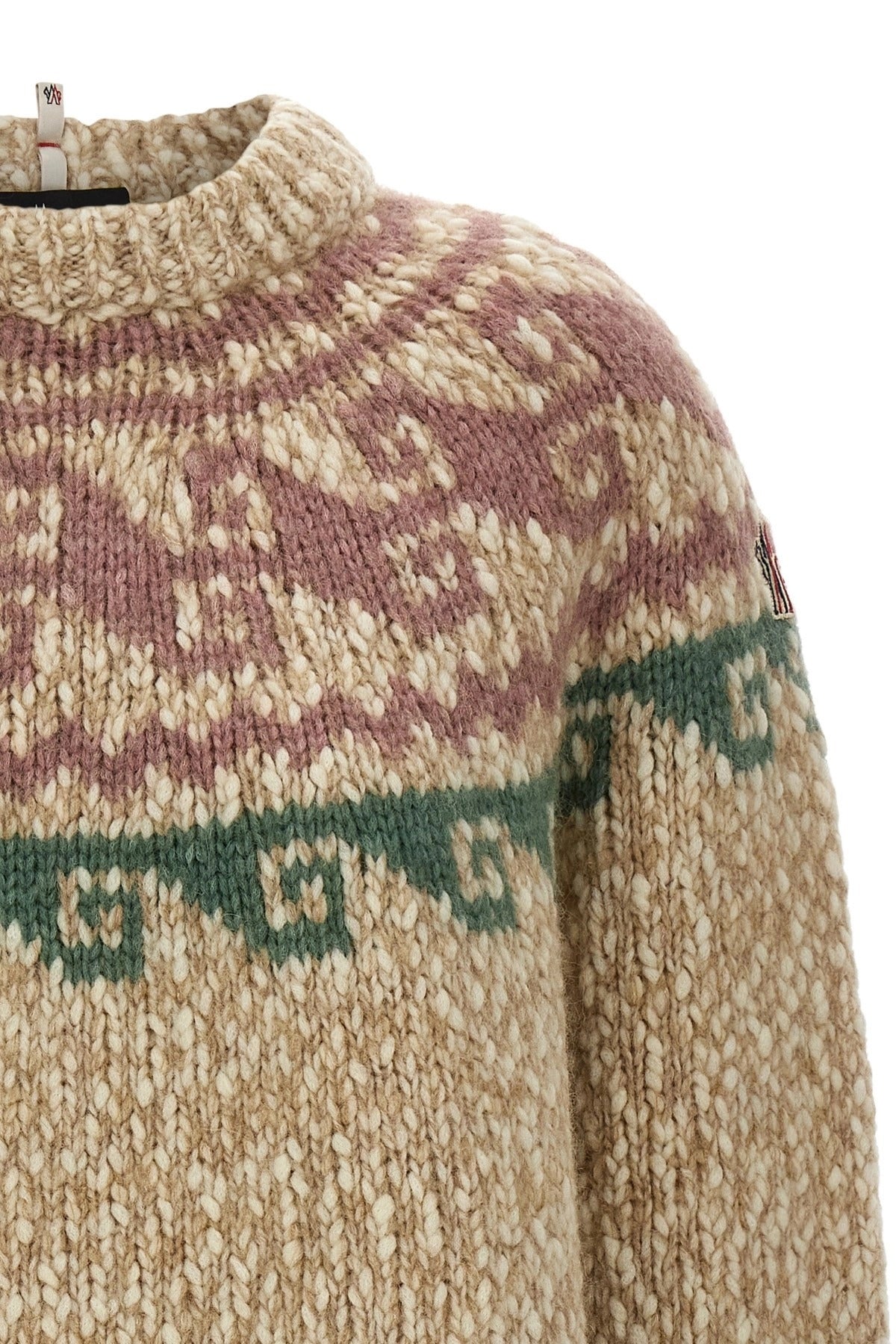 Moncler Grenoble Geometric Jacquard Crewneck Sweater