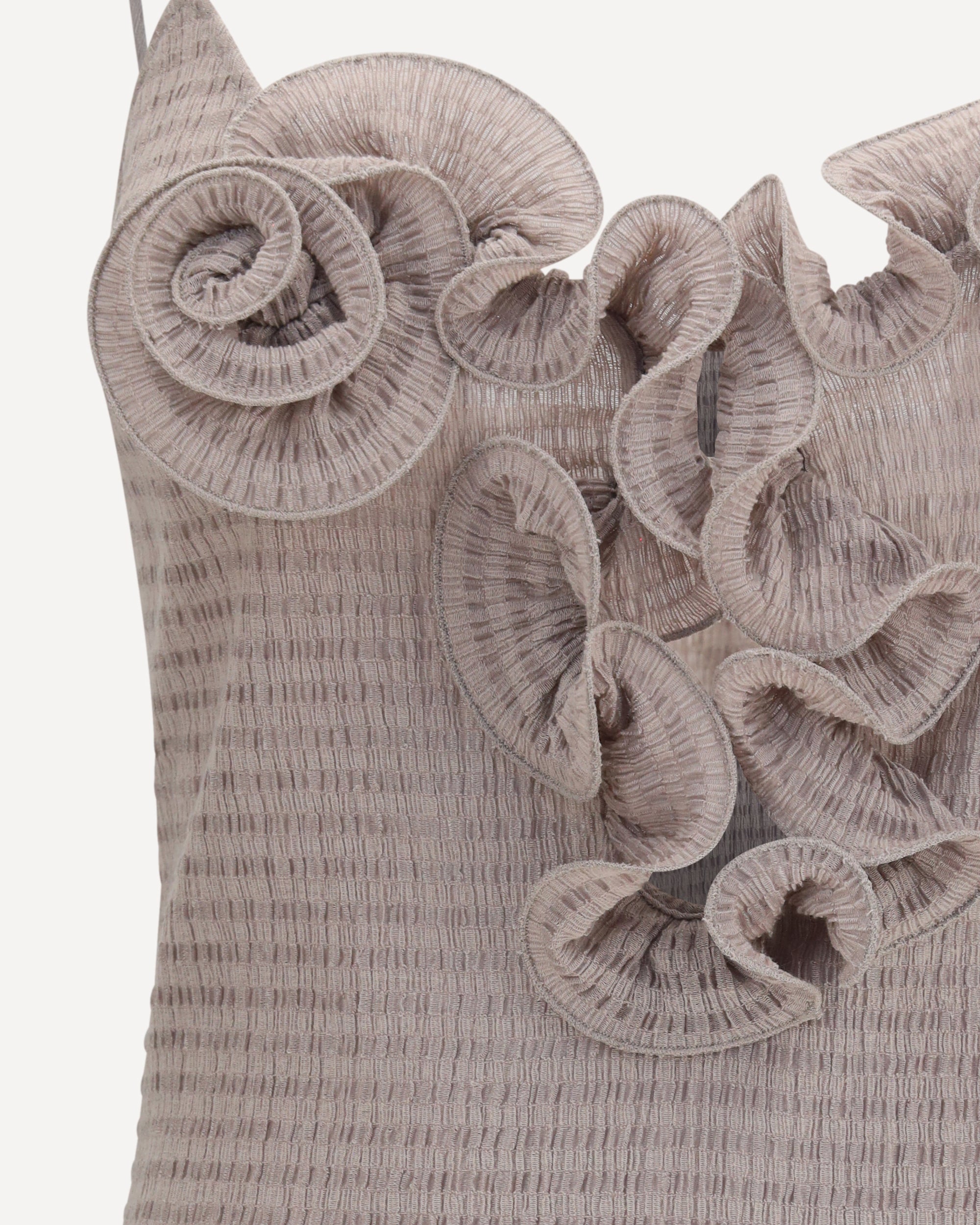 Magda Butrym Crêpe Mini Dress With Floral Appliqués