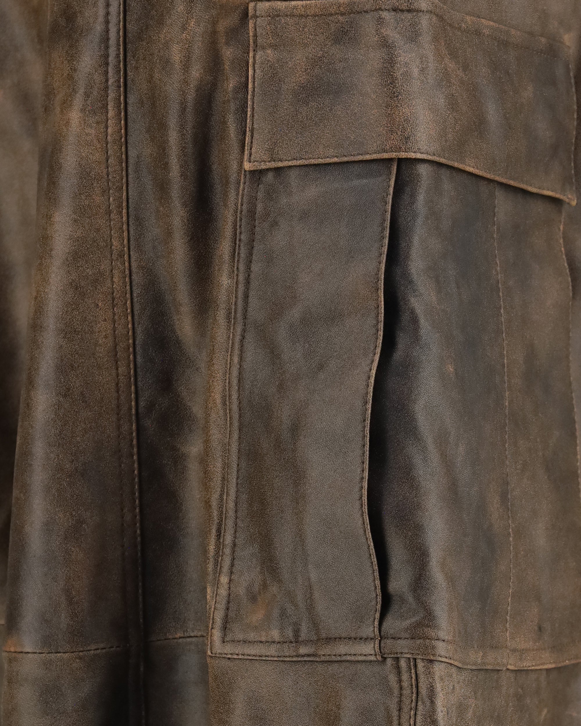 R13 Leather Cargo Pants