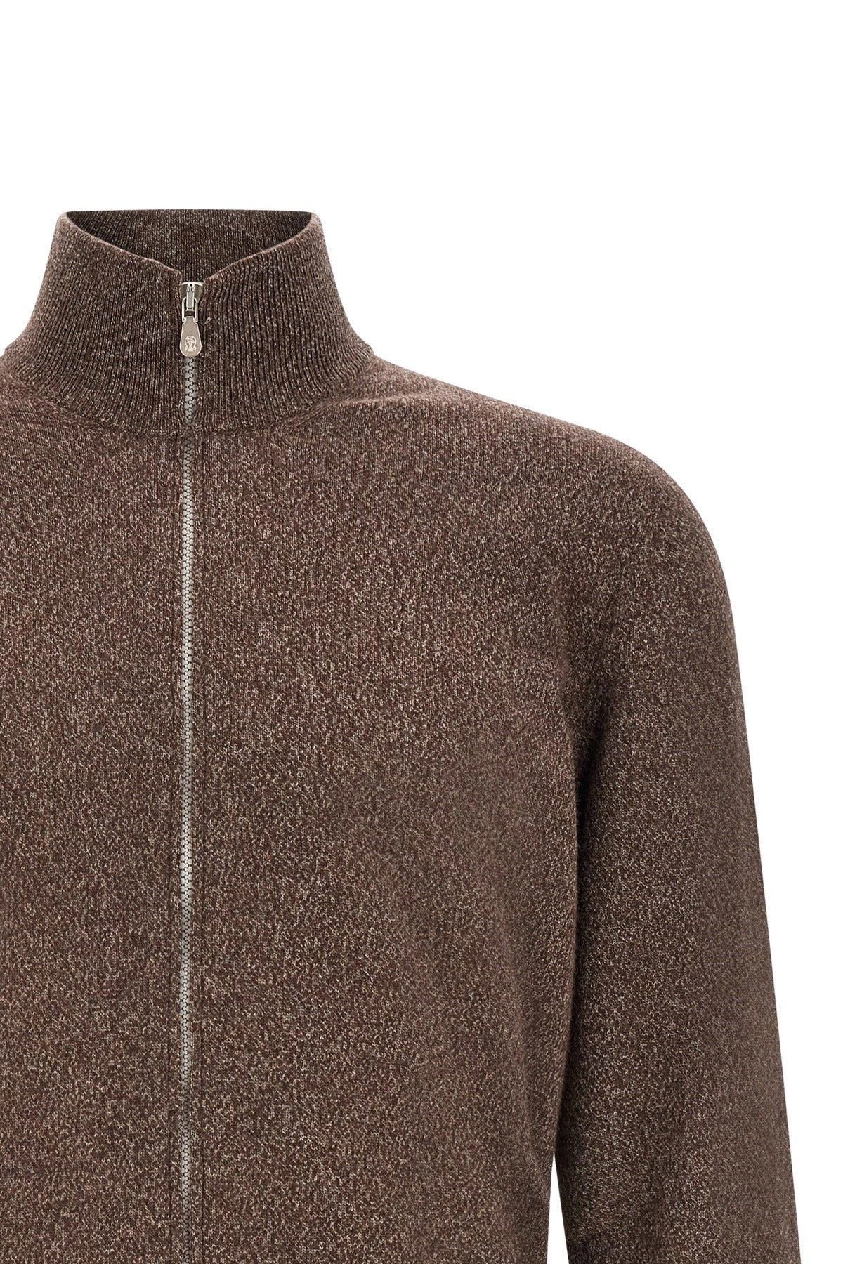 Brunello Cucinelli High Neck Zip Cardigan