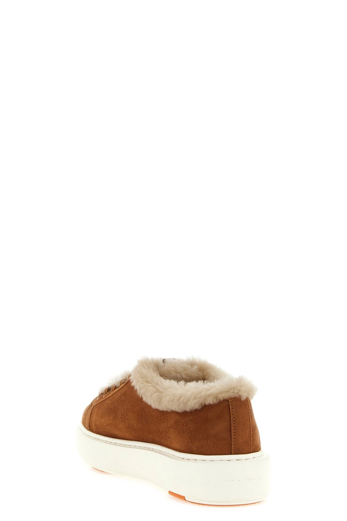 Santoni Cleanmount Shearling Sneakers