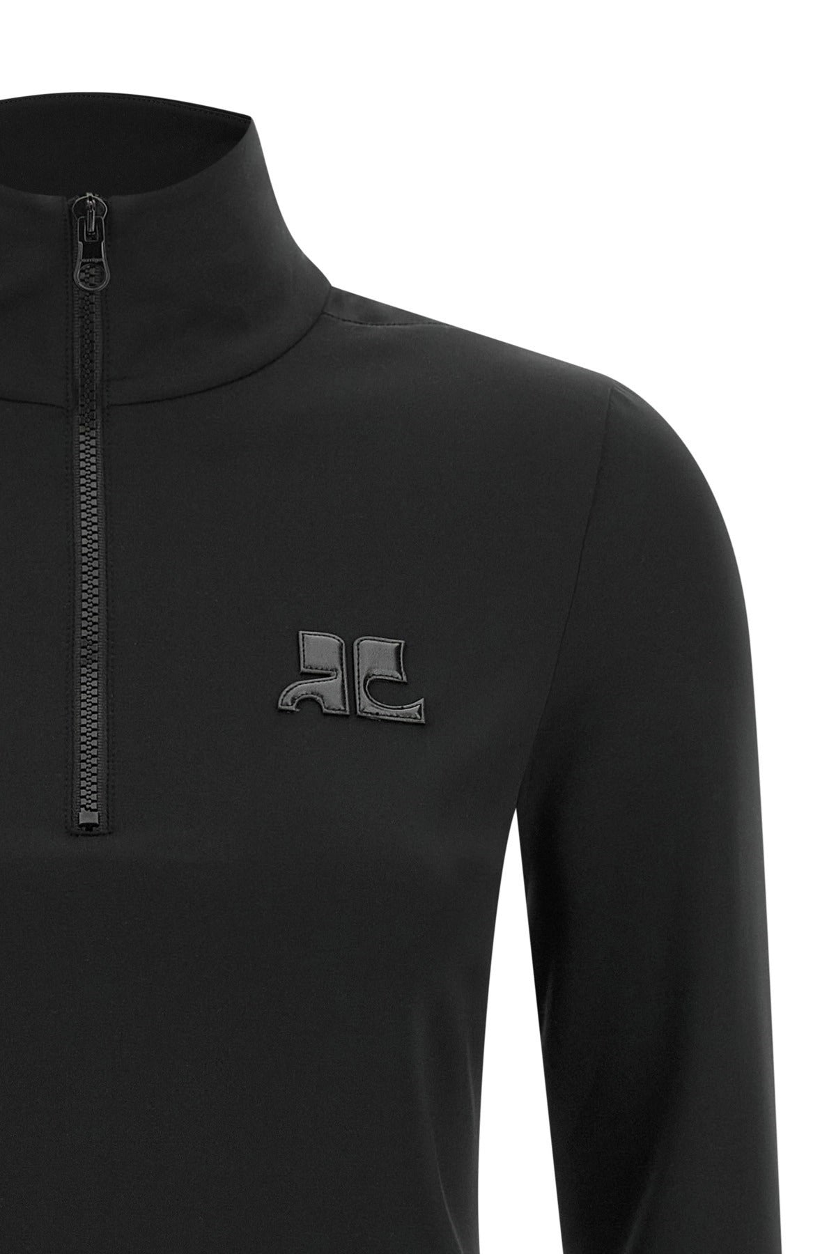 Courrèges Second-Skin Half-Zip Sweater