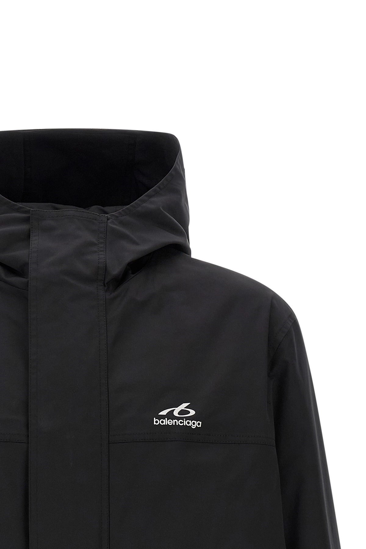 Balenciaga Logo Print Windbreaker