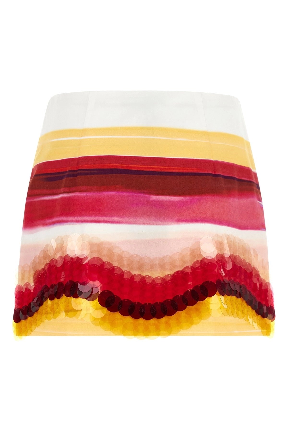 Fendi Striped Cotton Mini Skirt