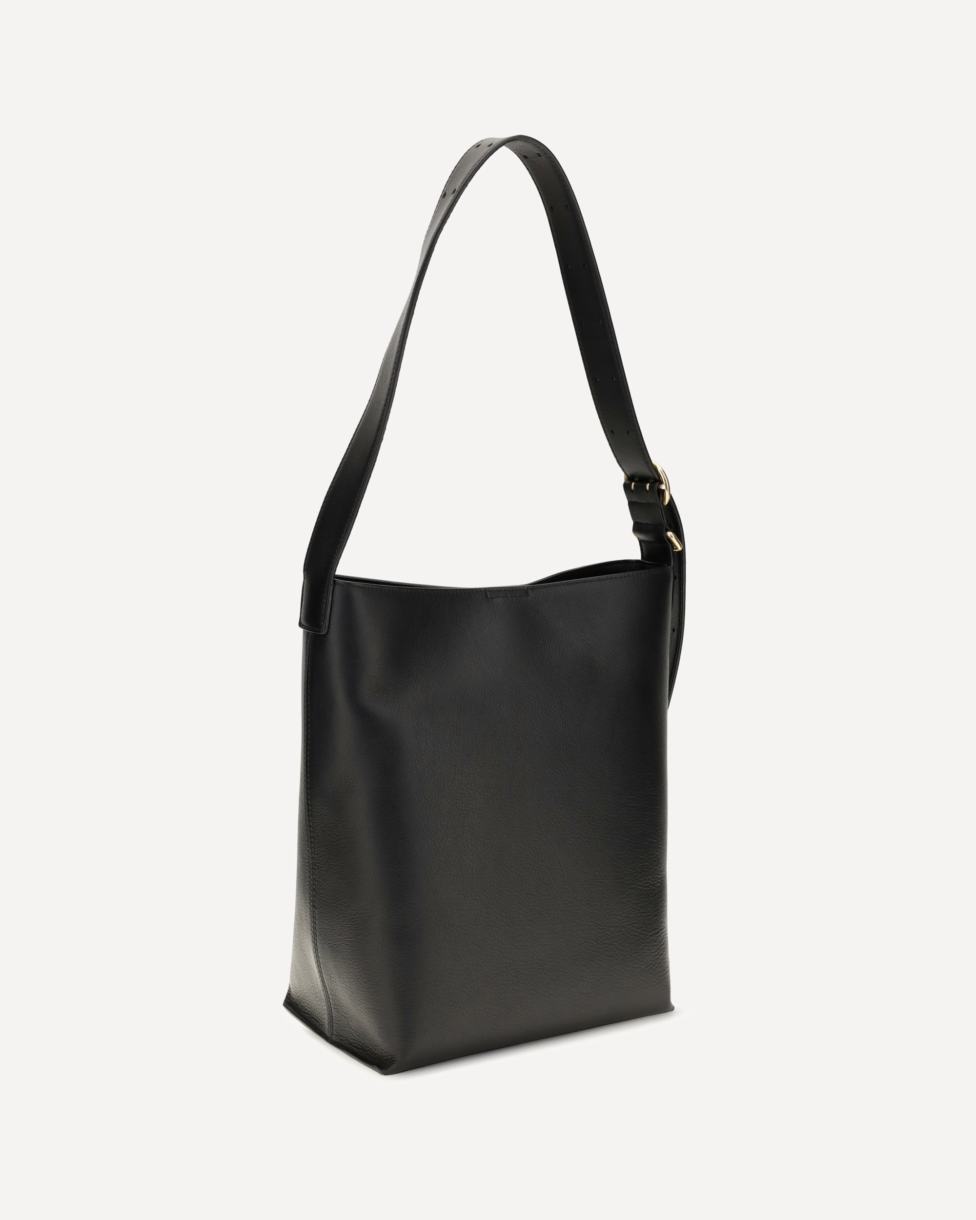 Jil Sander Cannolo Leather Shoulder Bag