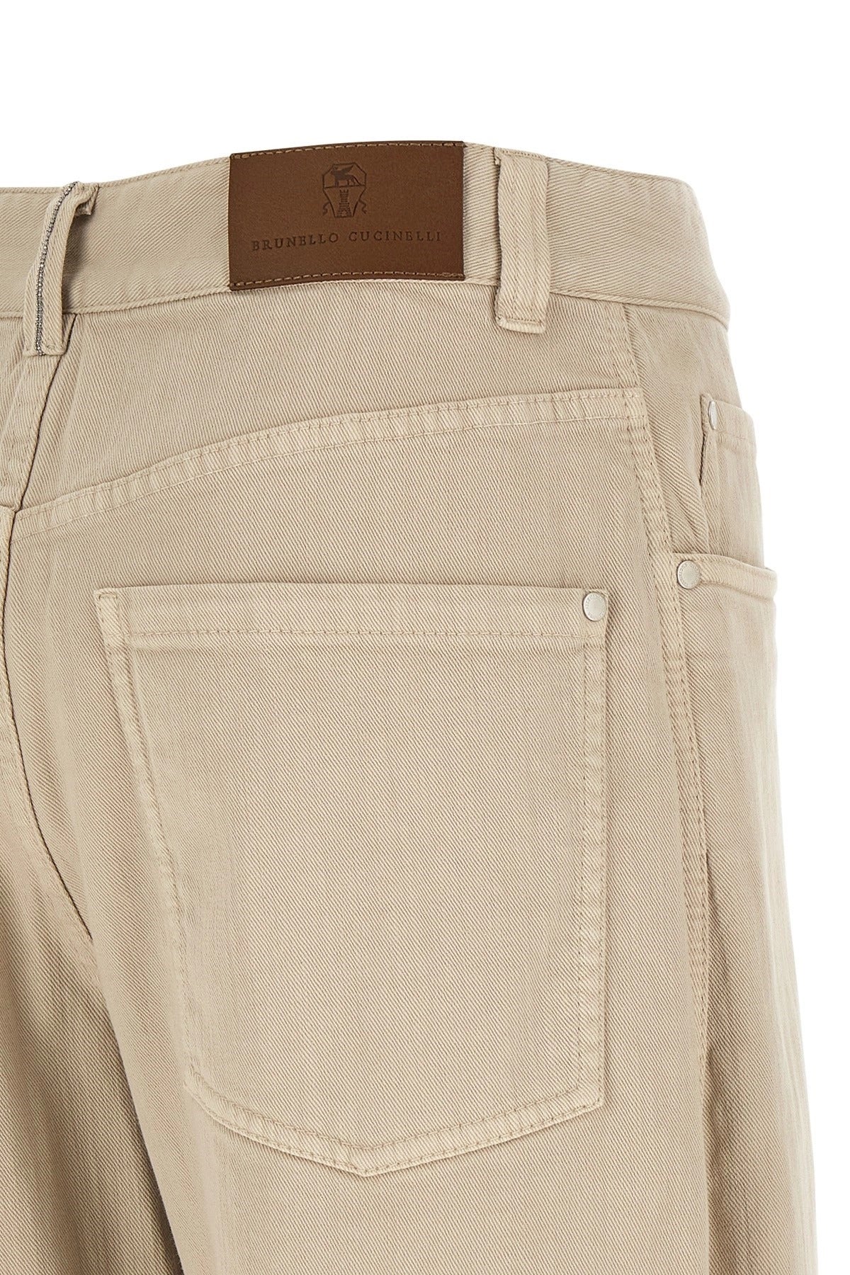 Brunello Cucinelli Wide-Leg Garment-Dyed Jeans