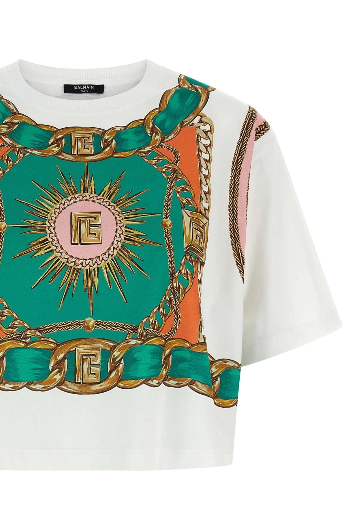 Balmain Foulard Print T-Shirt