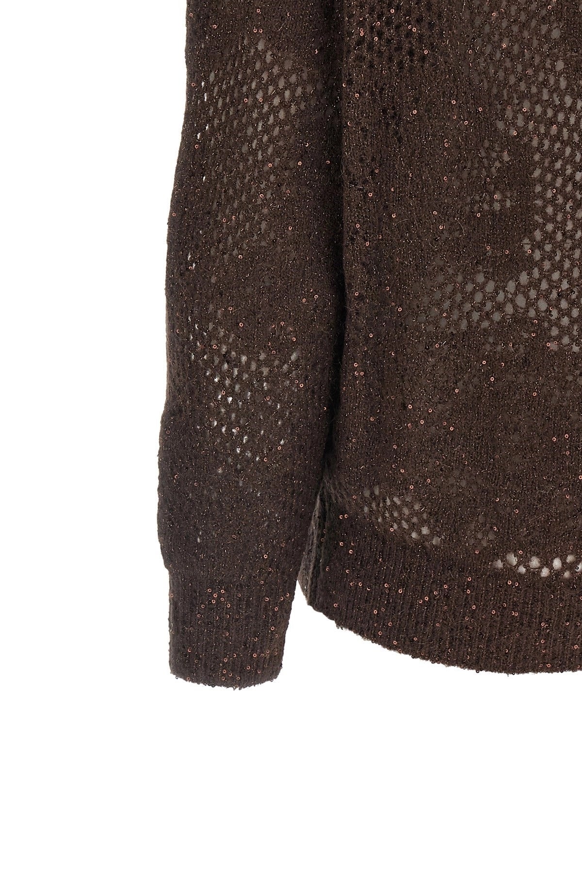 Brunello Cucinelli Flower Lace Sweater