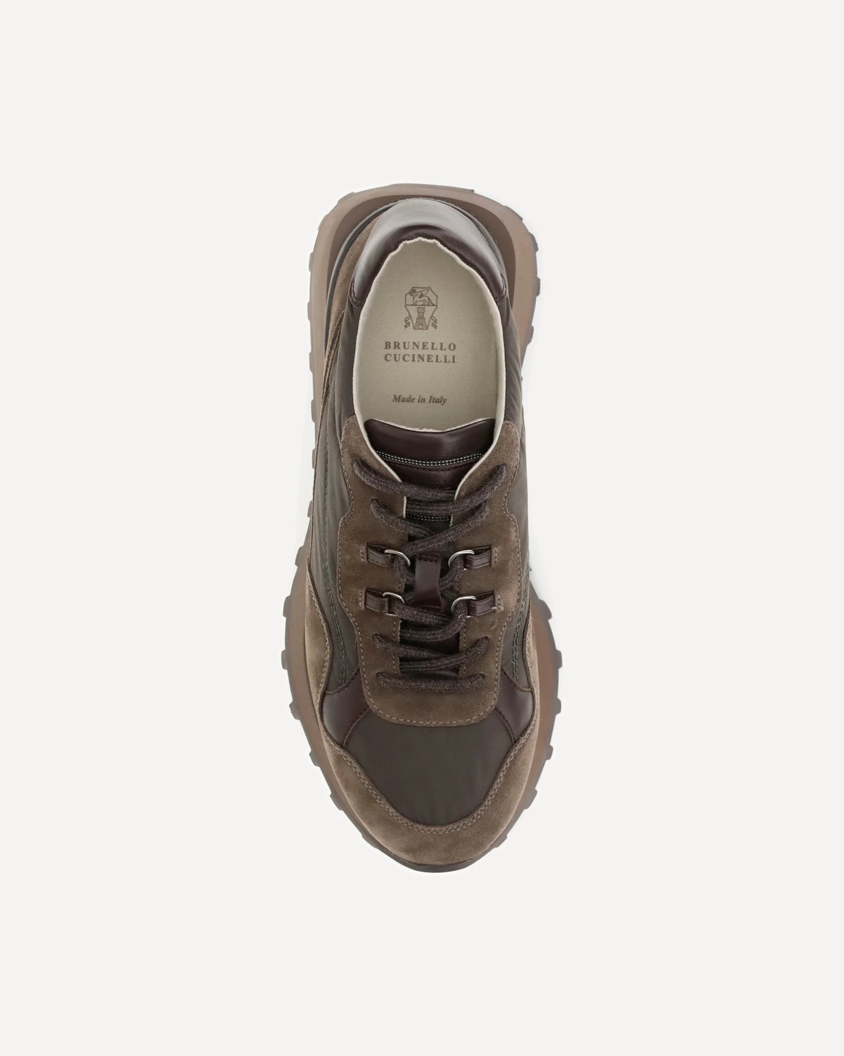 Brunello Cucinelli Suede Techno Cotton Sneakers