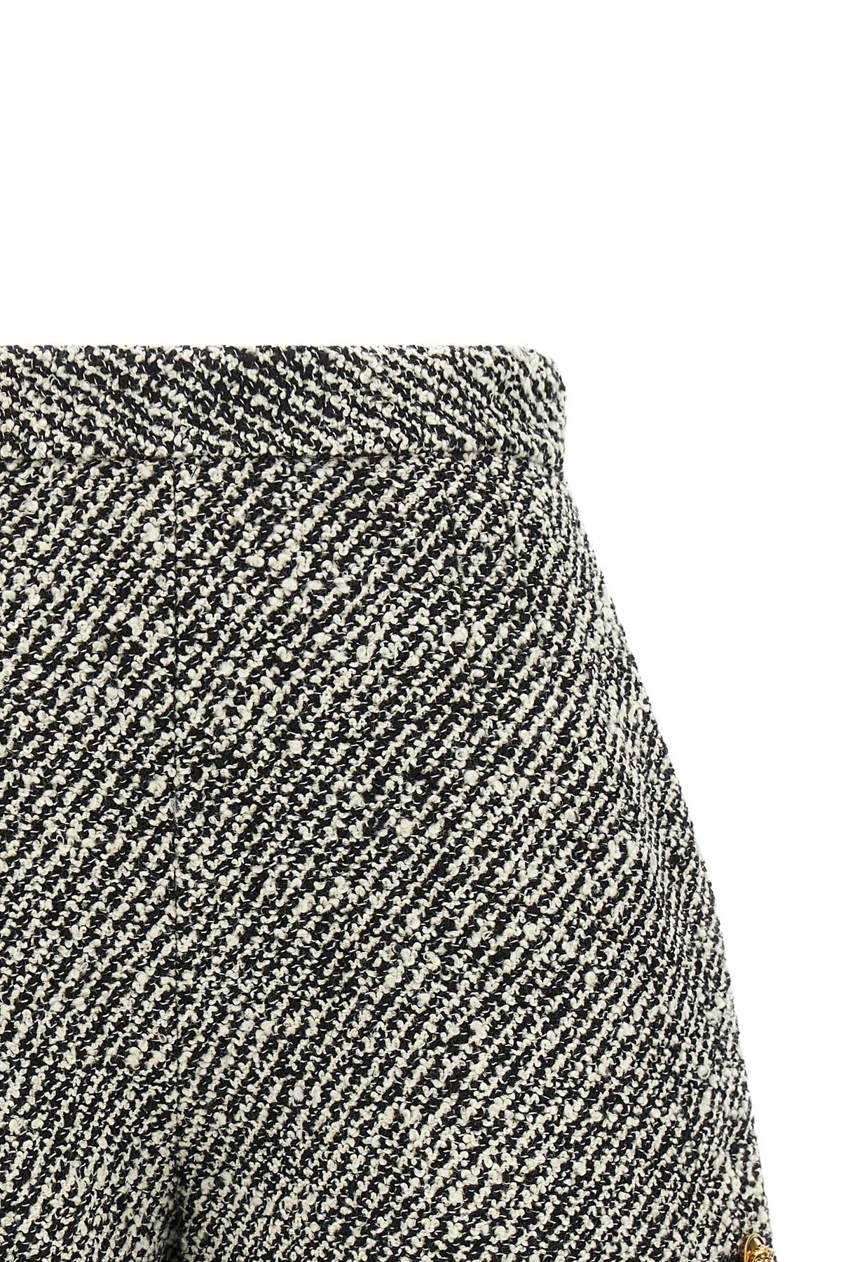 Versace Bouclé Wool Medusa Shorts