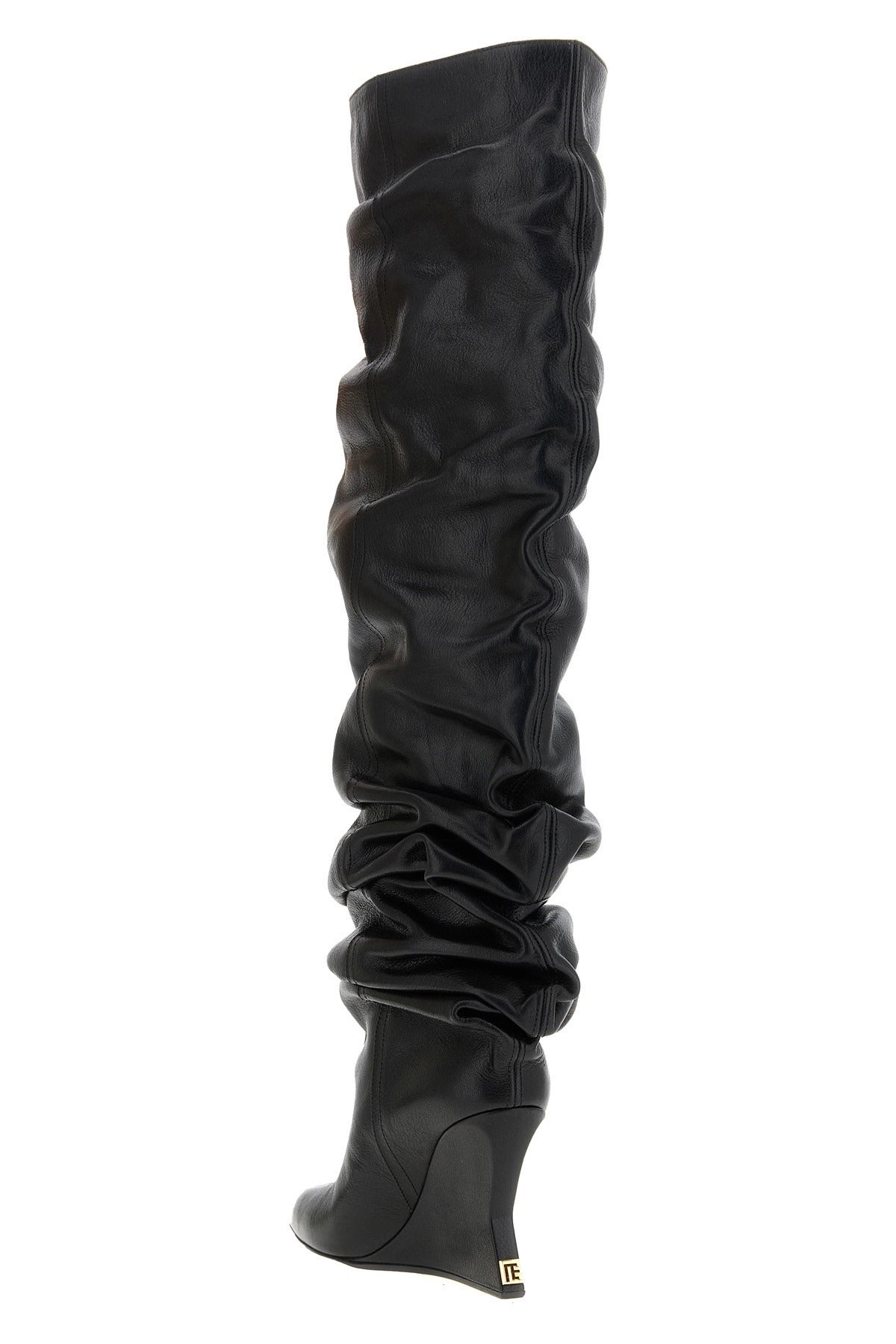 Balmain Hammered Leather Cuissardes