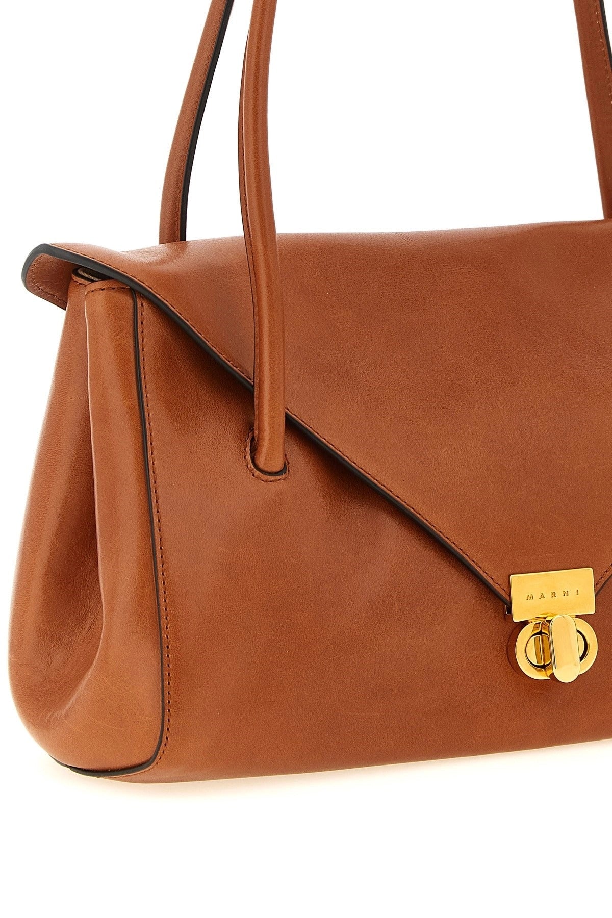Marni East-West Leather Shoulder Bag