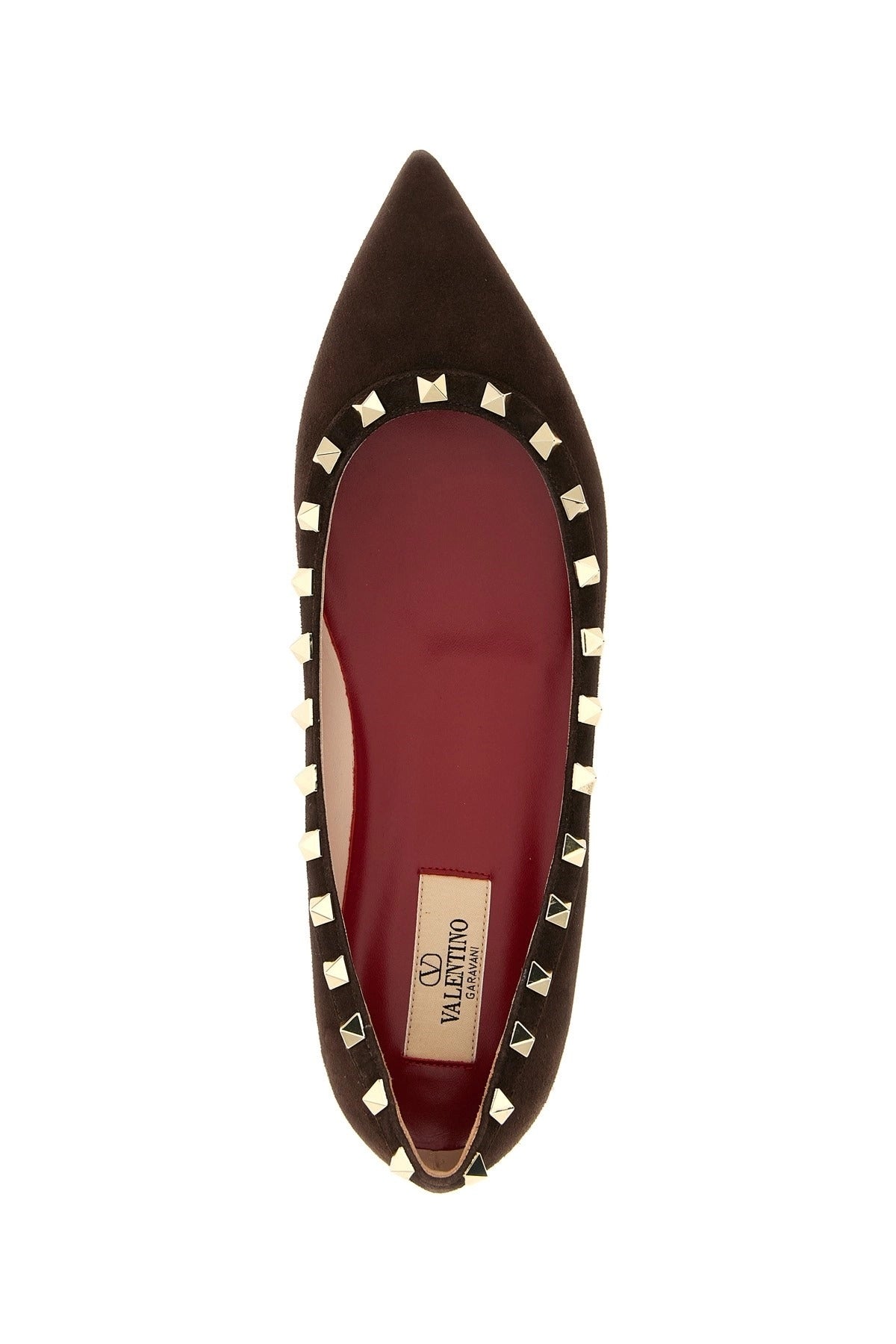 Valentino Garavani Rockstud Pointed Ballet Flats