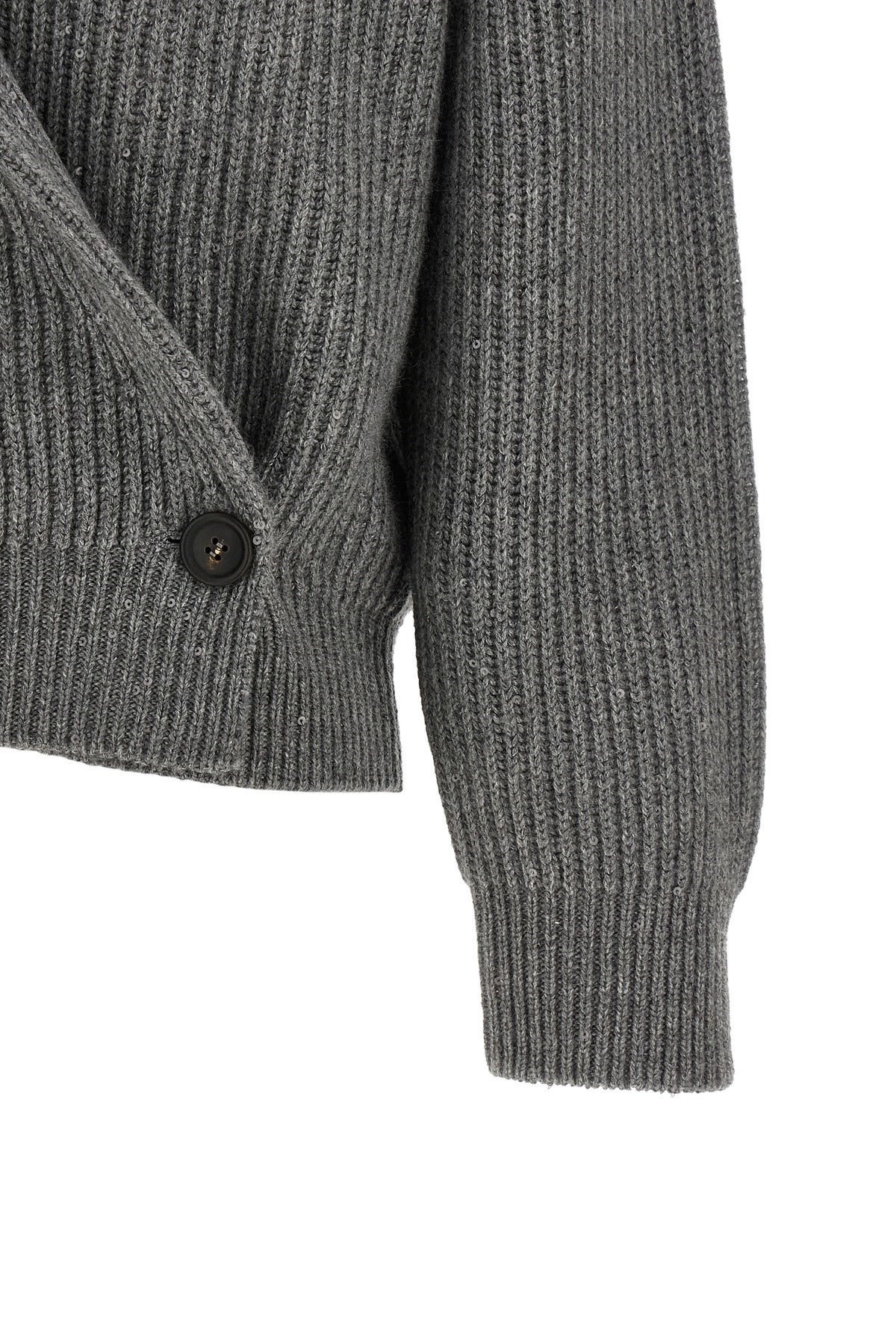Brunello Cucinelli Shawl Collar Wrap Cardigan