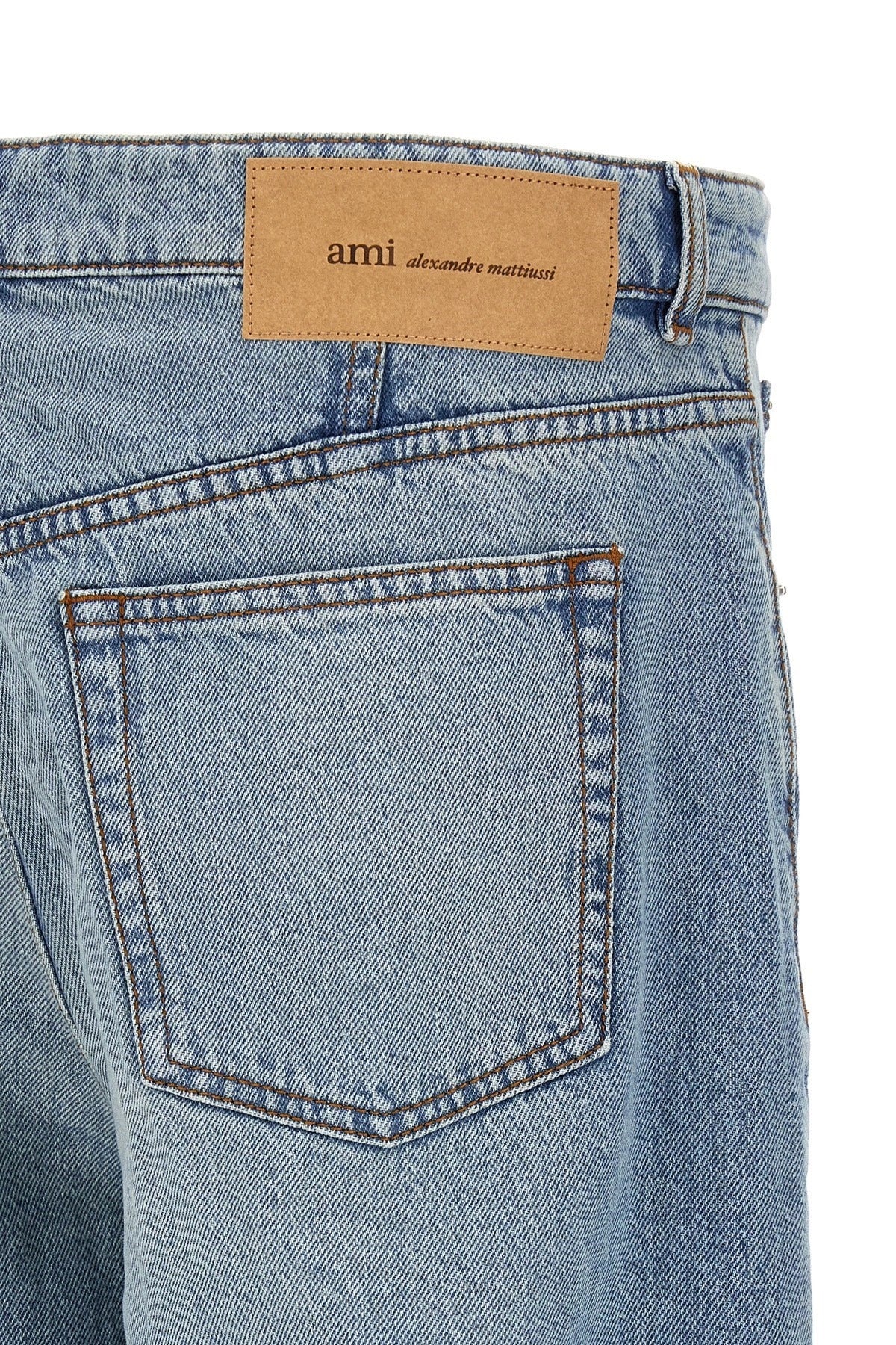 Ami Paris Wide Straight Leg Jeans