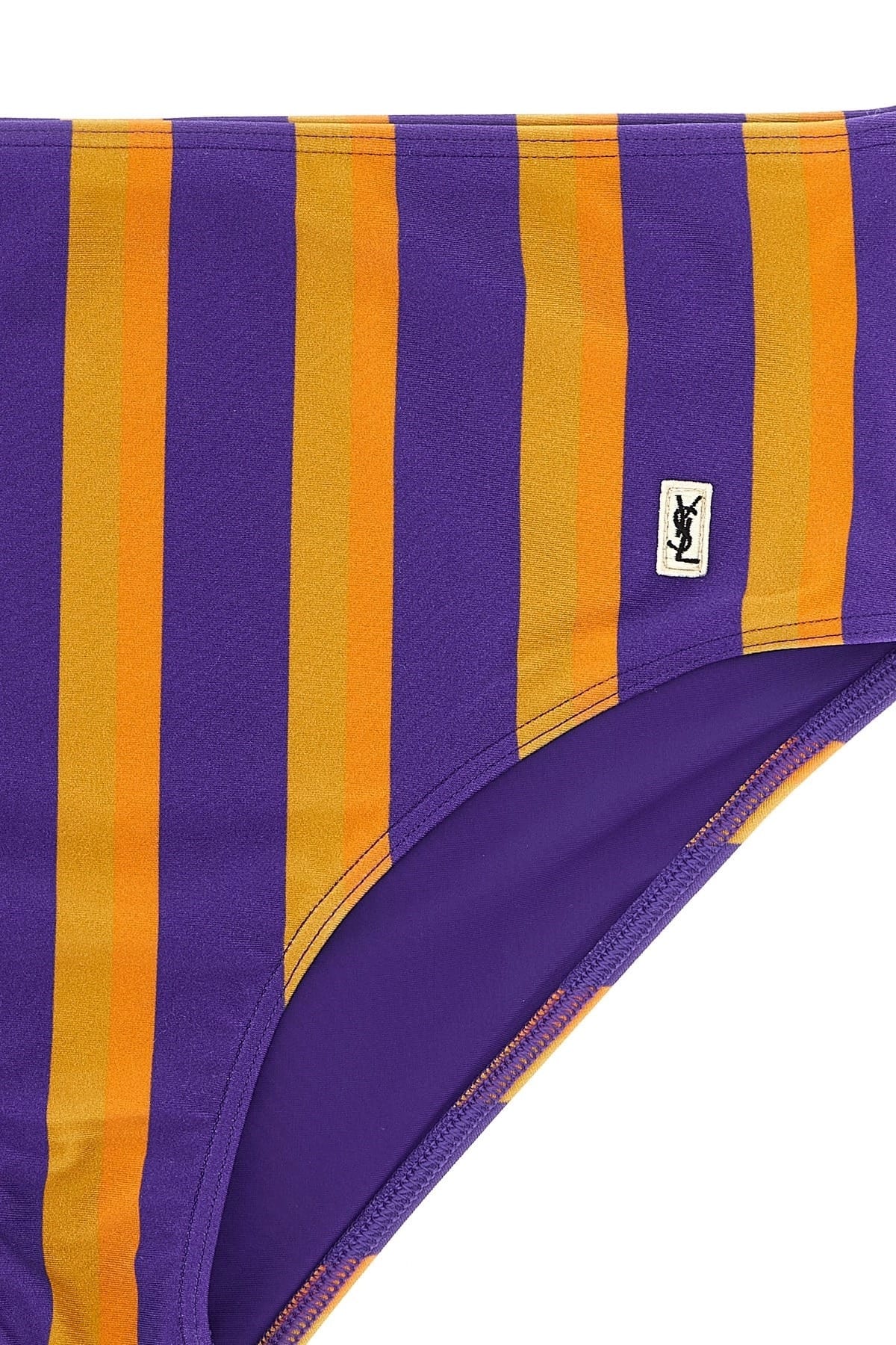 Saint Laurent Saint Laurent High-Waist Striped Bikini Briefs