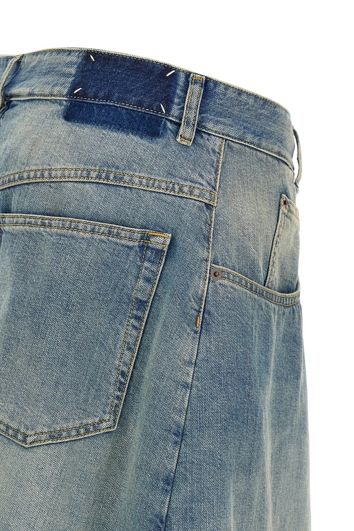 Maison Margiela Denim Wrap Midi Skirt