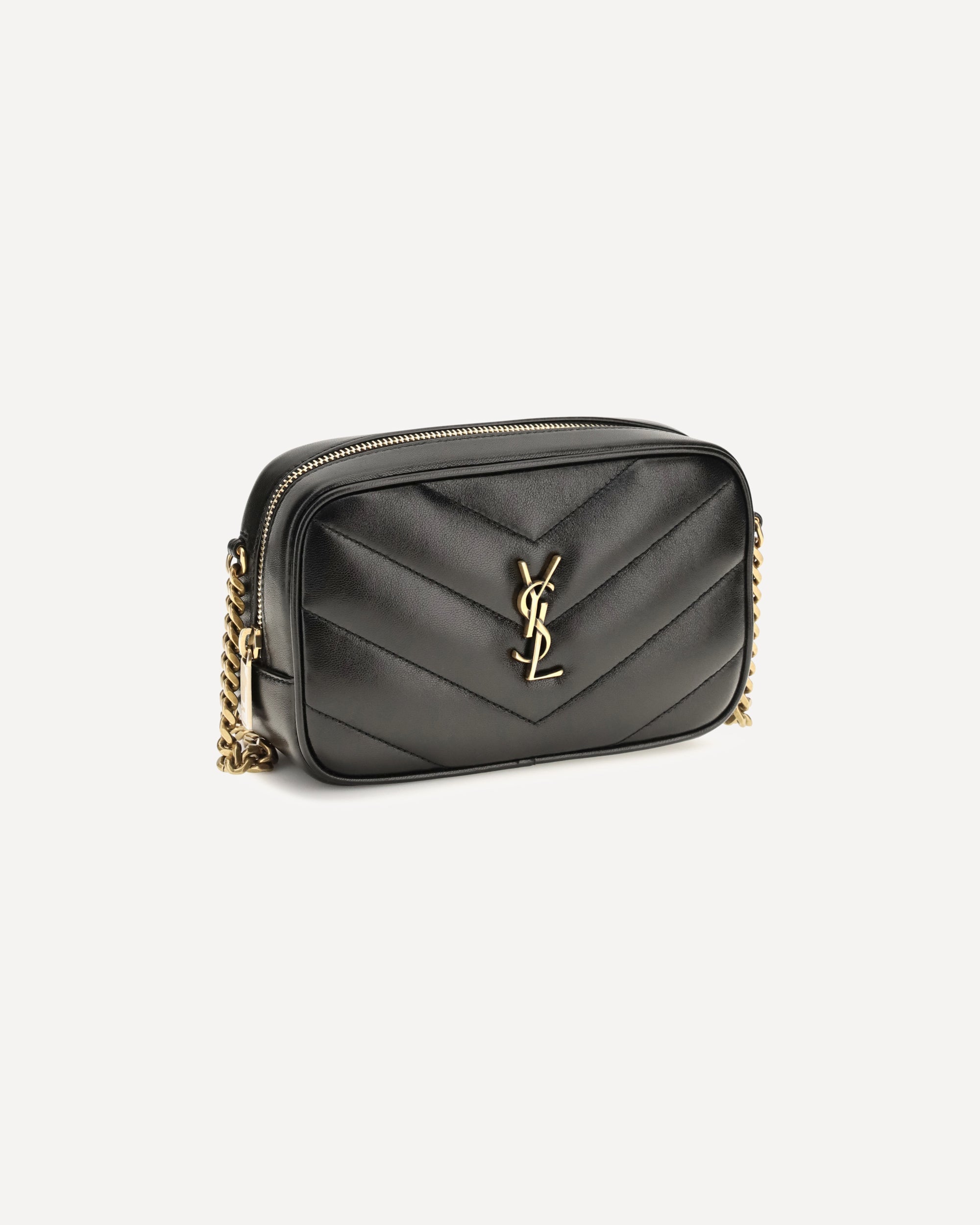 Saint Laurent Loulou Mini Leather Shoulder Bag