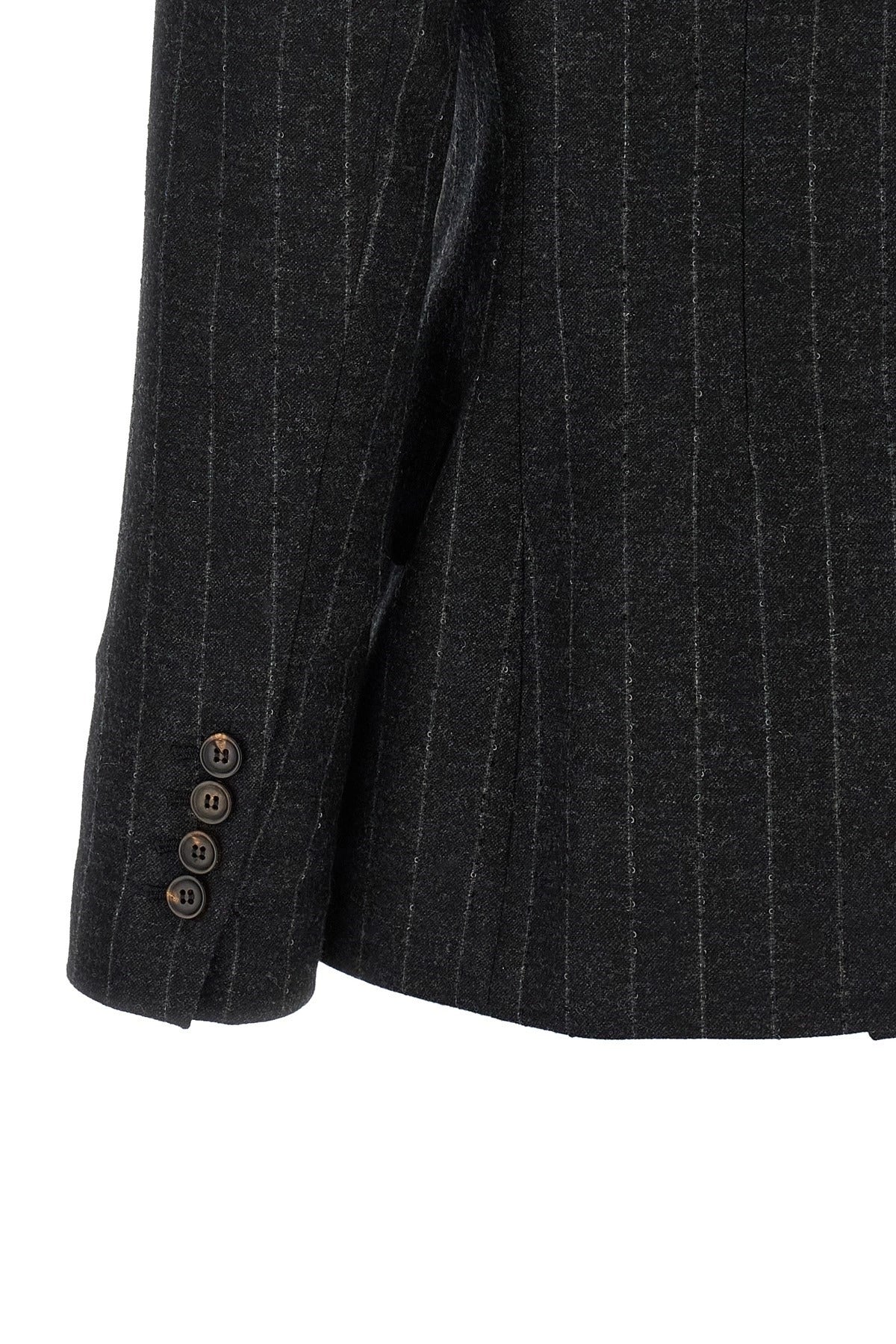 Brunello Cucinelli Pinstripe Double-Breasted Blazer