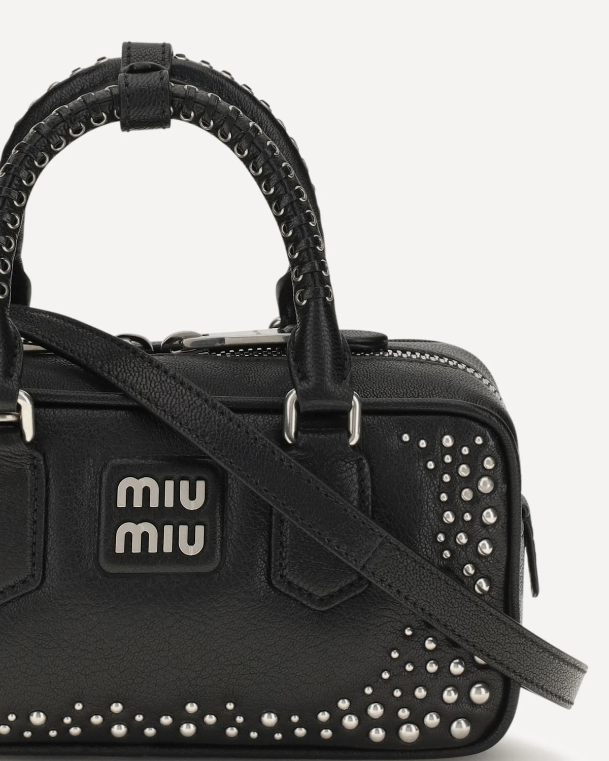 Miu Miu Arcadie Studded Leather Handbag