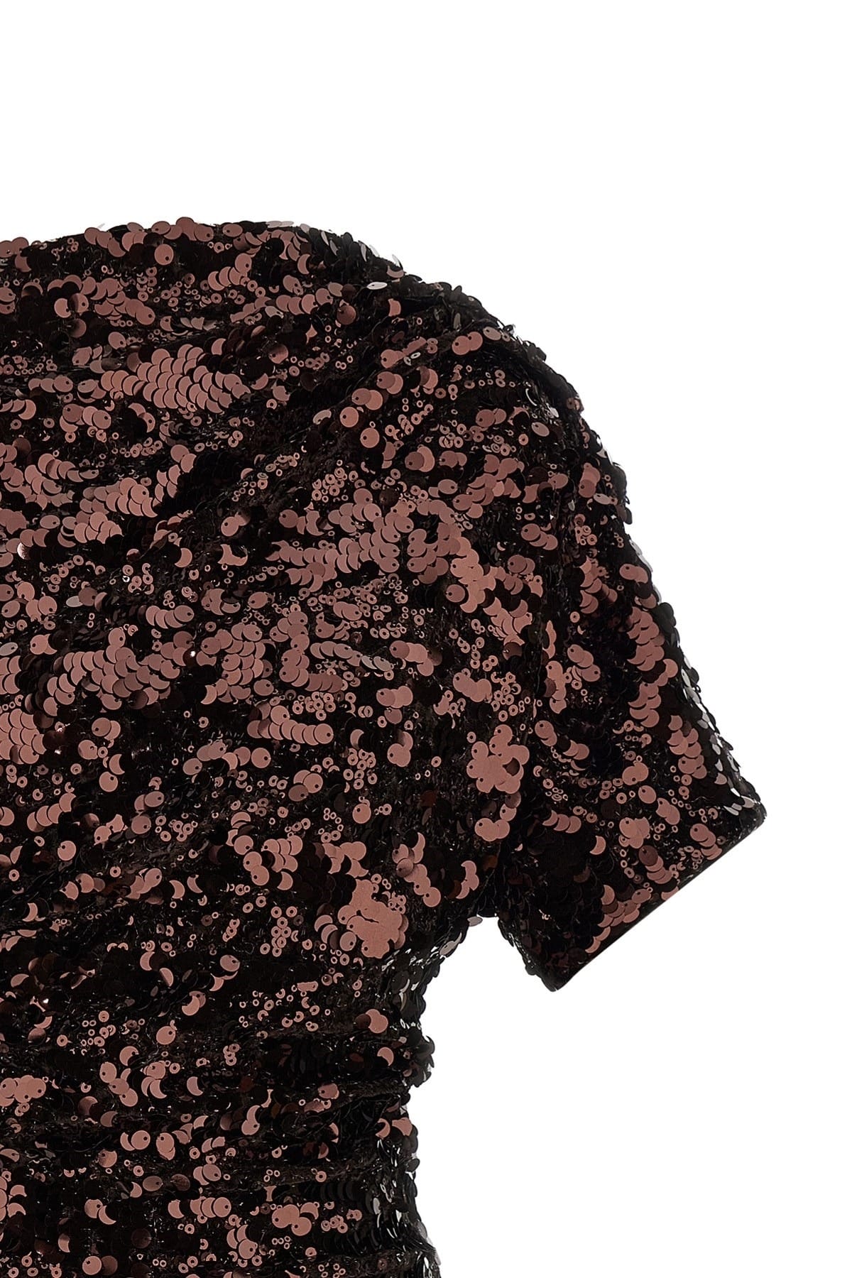 Ganni Ganni Brown Sequins Mini Dress