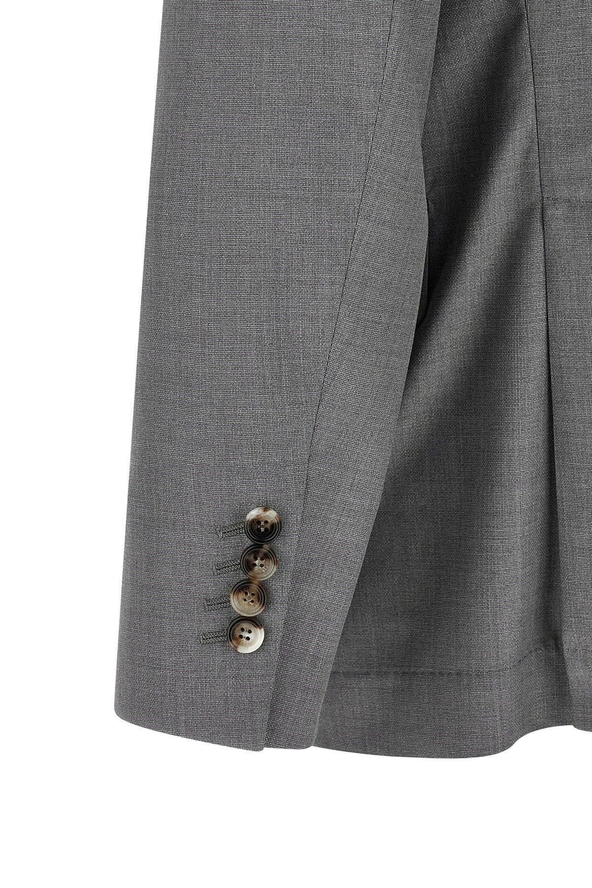 Brunello Cucinelli Hopsack Wool Silk Blazer