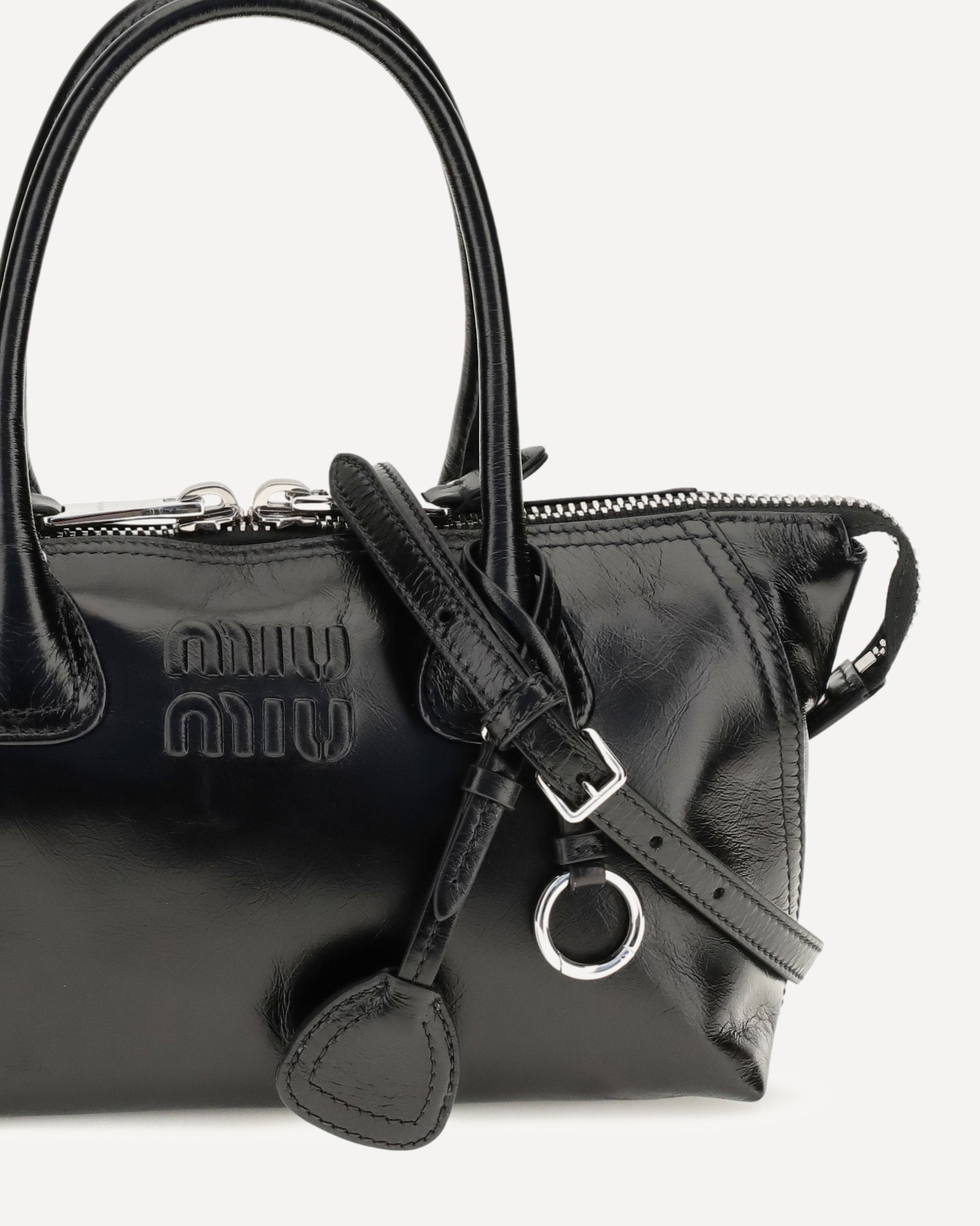 Miu Miu Glossy Leather Handbag