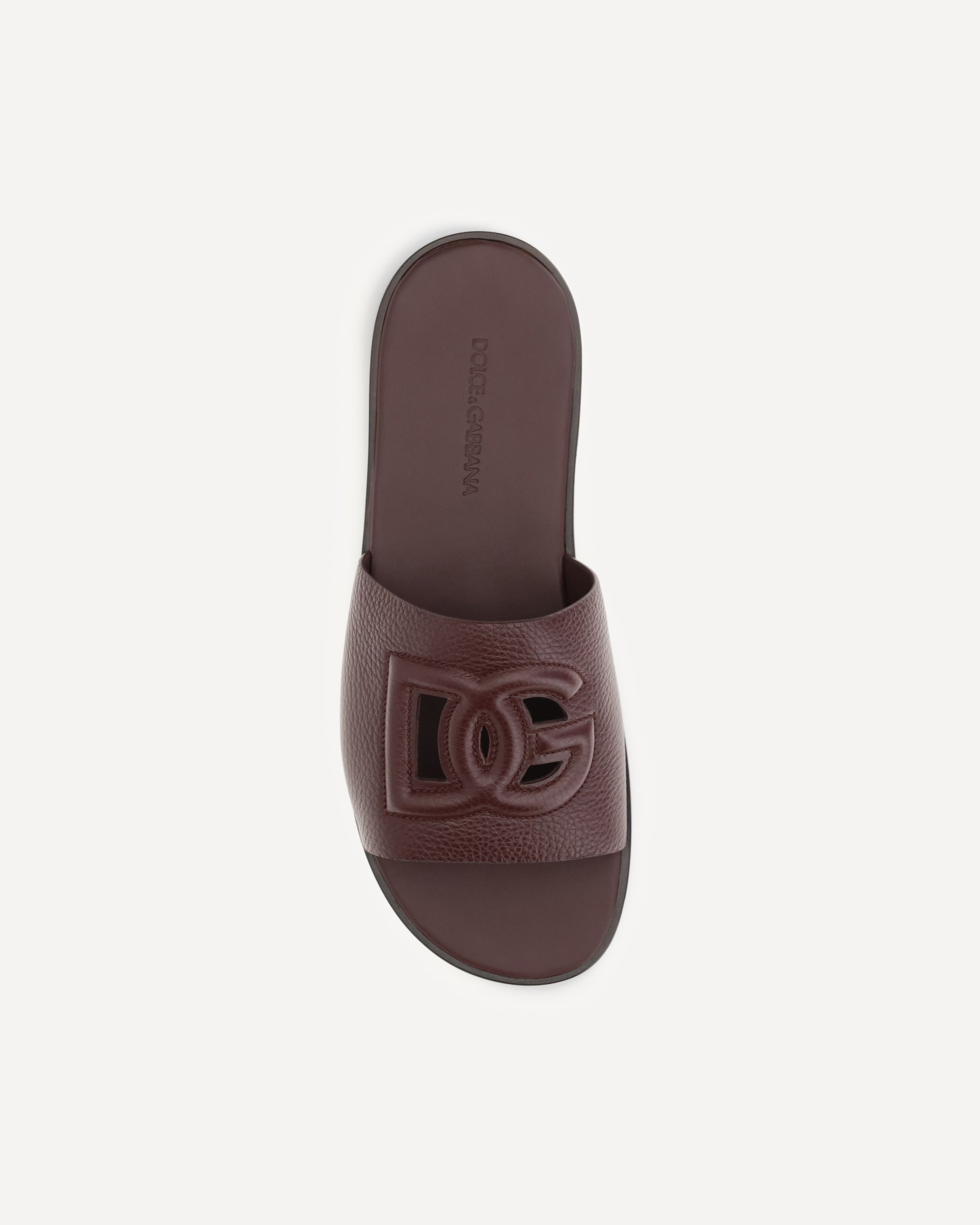 Dolce & Gabbana Grained Leather Sandals