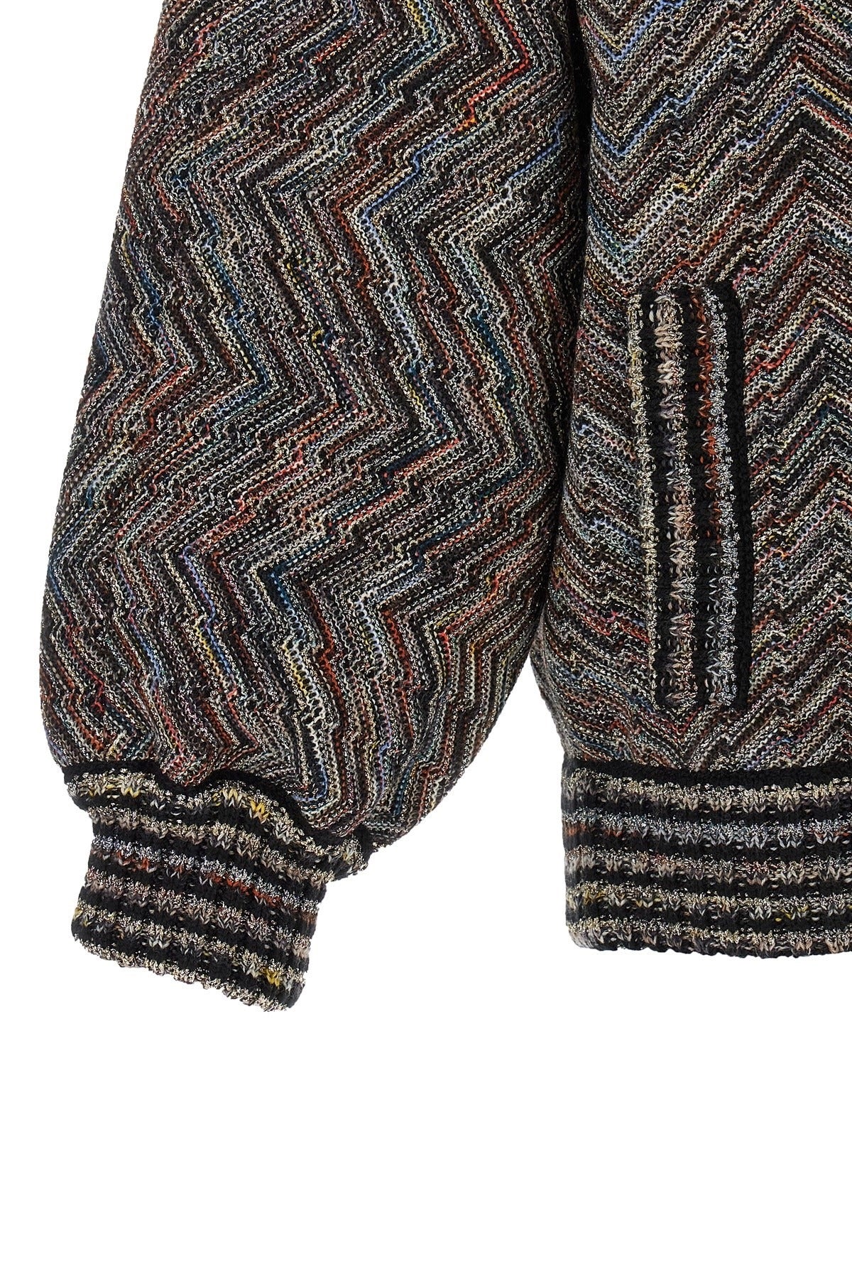 Missoni Chevron Knit Bomber Jacket
